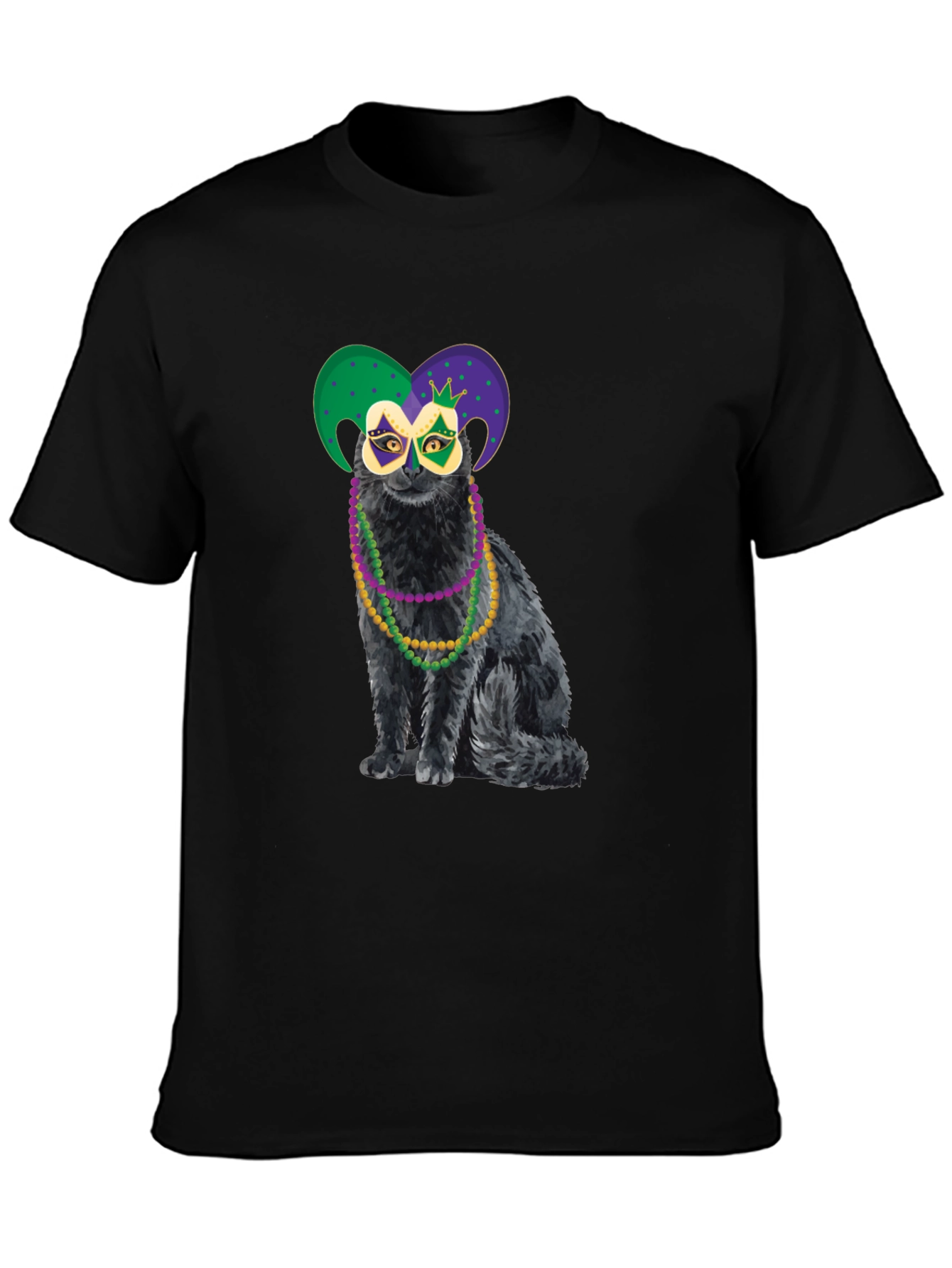 Mardi Gras Cat T-Shirt