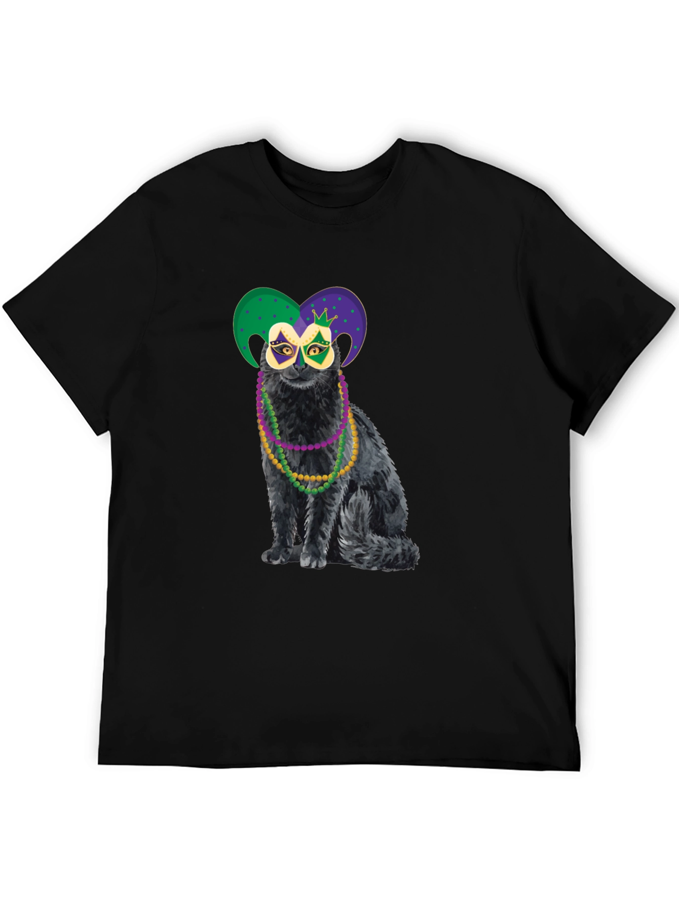 Mardi Gras Cat T-Shirt