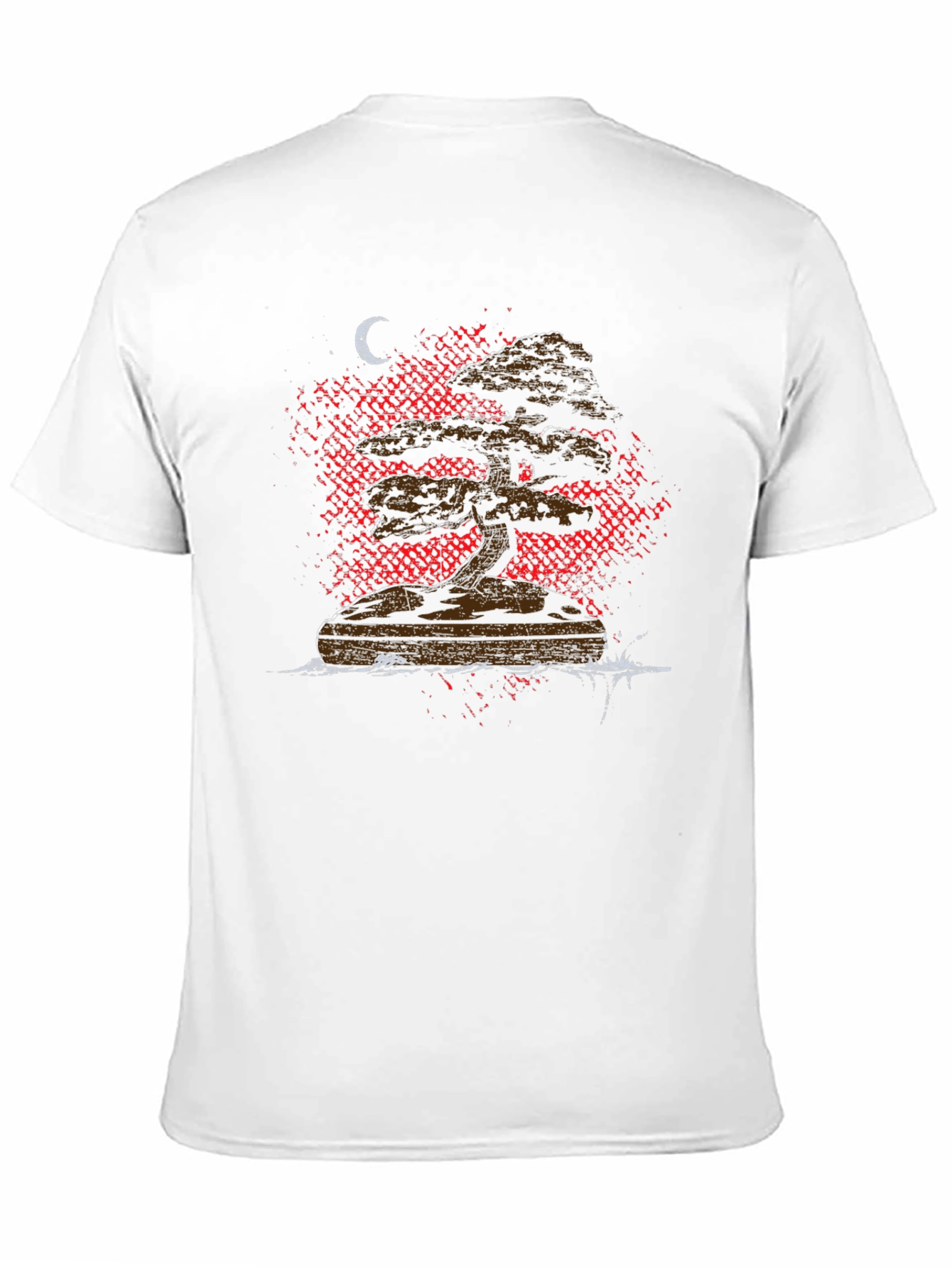 Bonsai Tree Graphic Tee - Black Cotton T-Shirt