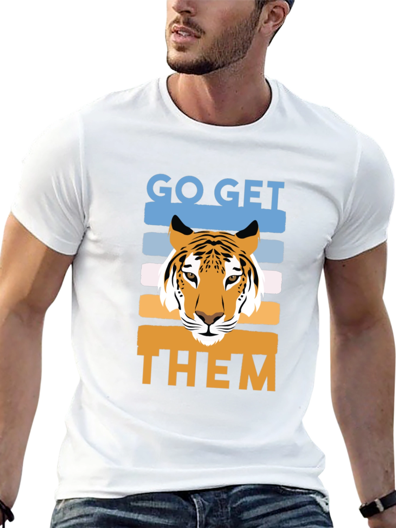 Go Get Them Tiger Graphic T-Shirt