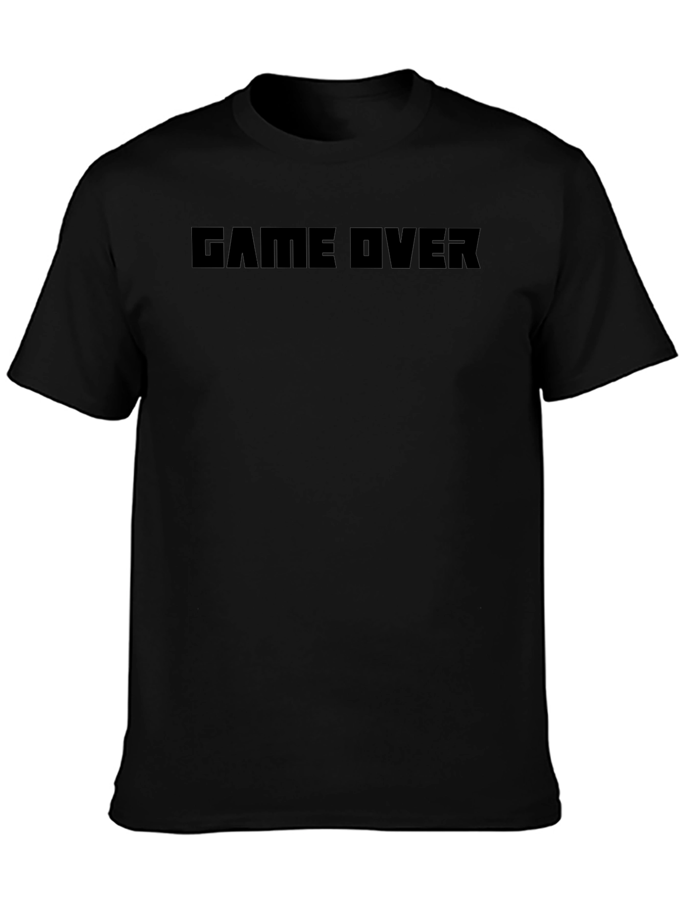 Game Over Black T-Shirt - Gamer Style