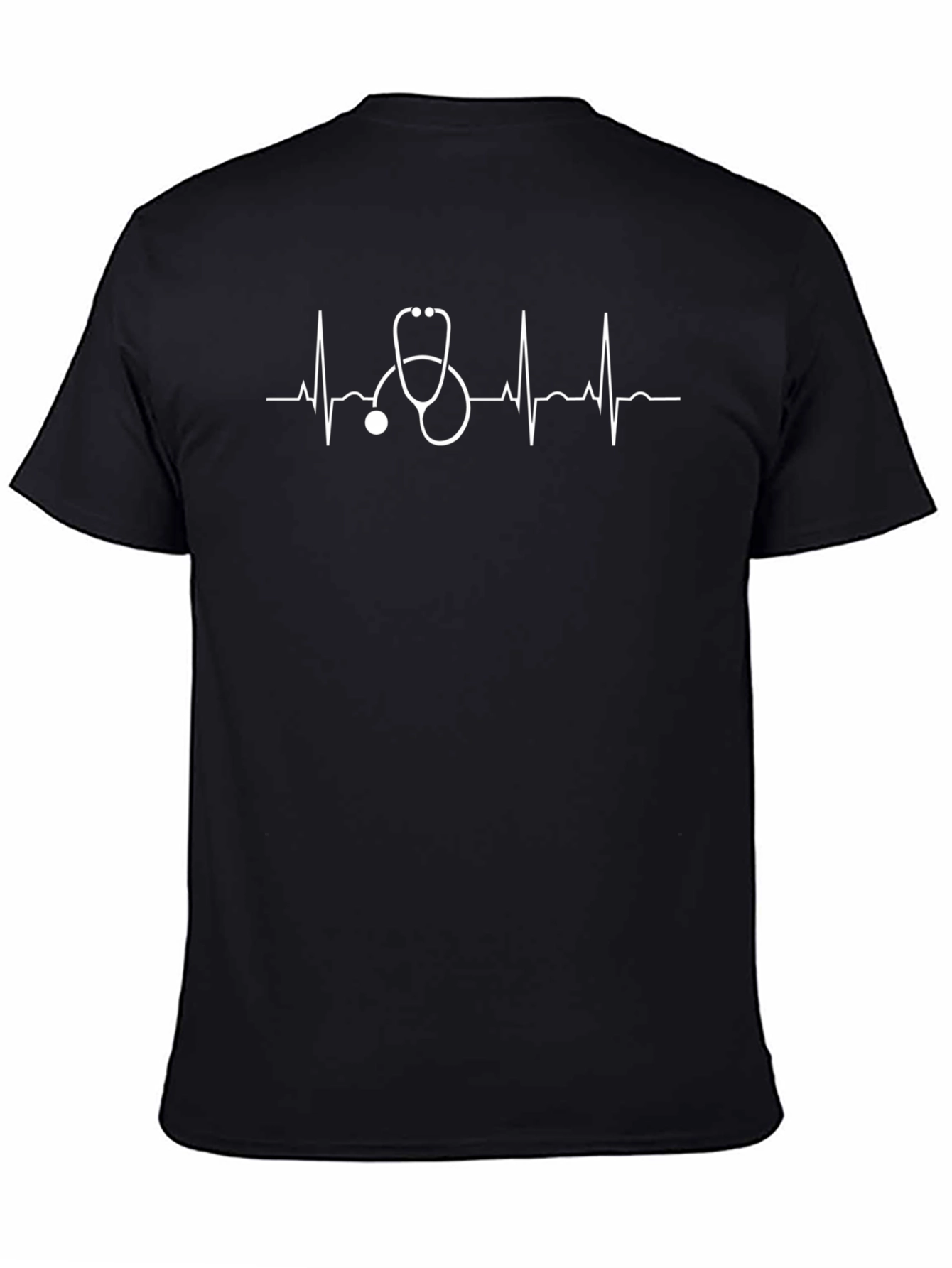 Stethoscope Heartbeat Graphic Tee - Medical Professional Shirt