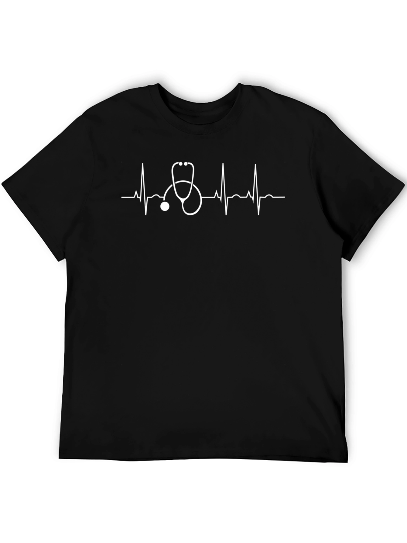 Stethoscope Heartbeat Graphic Tee - Medical Professional Shirt