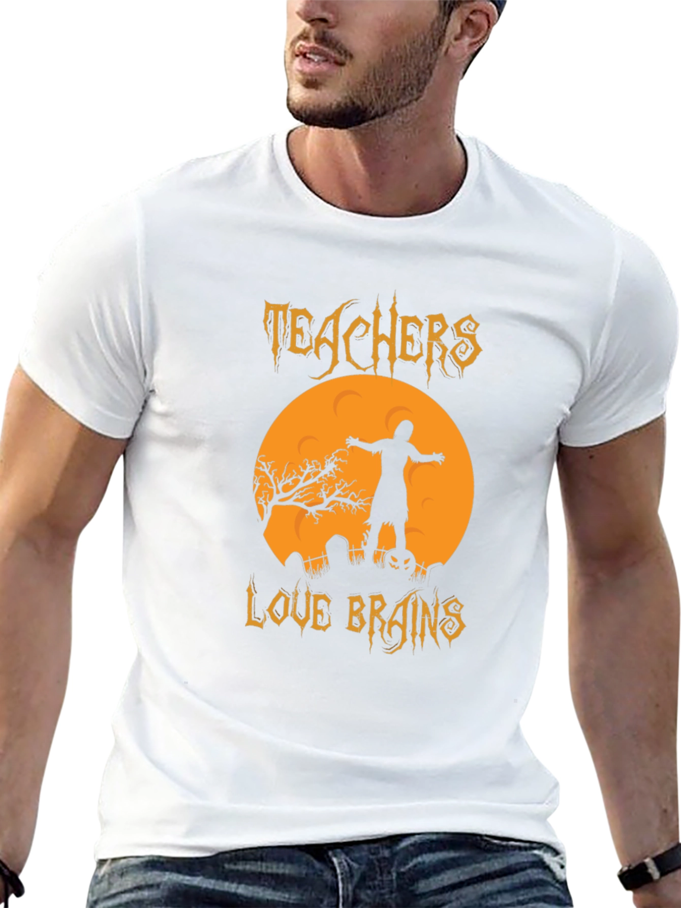 Teachers Love Brains Halloween T-Shirt