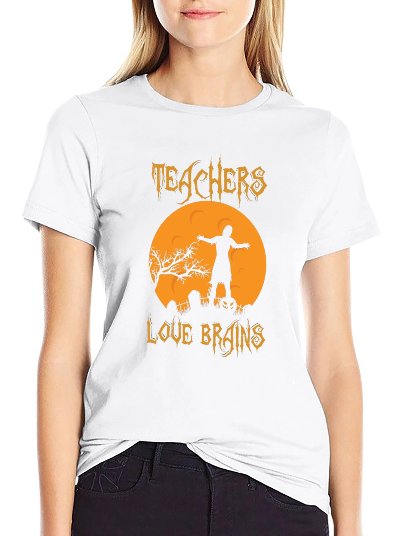Teachers Love Brains Halloween T-Shirt