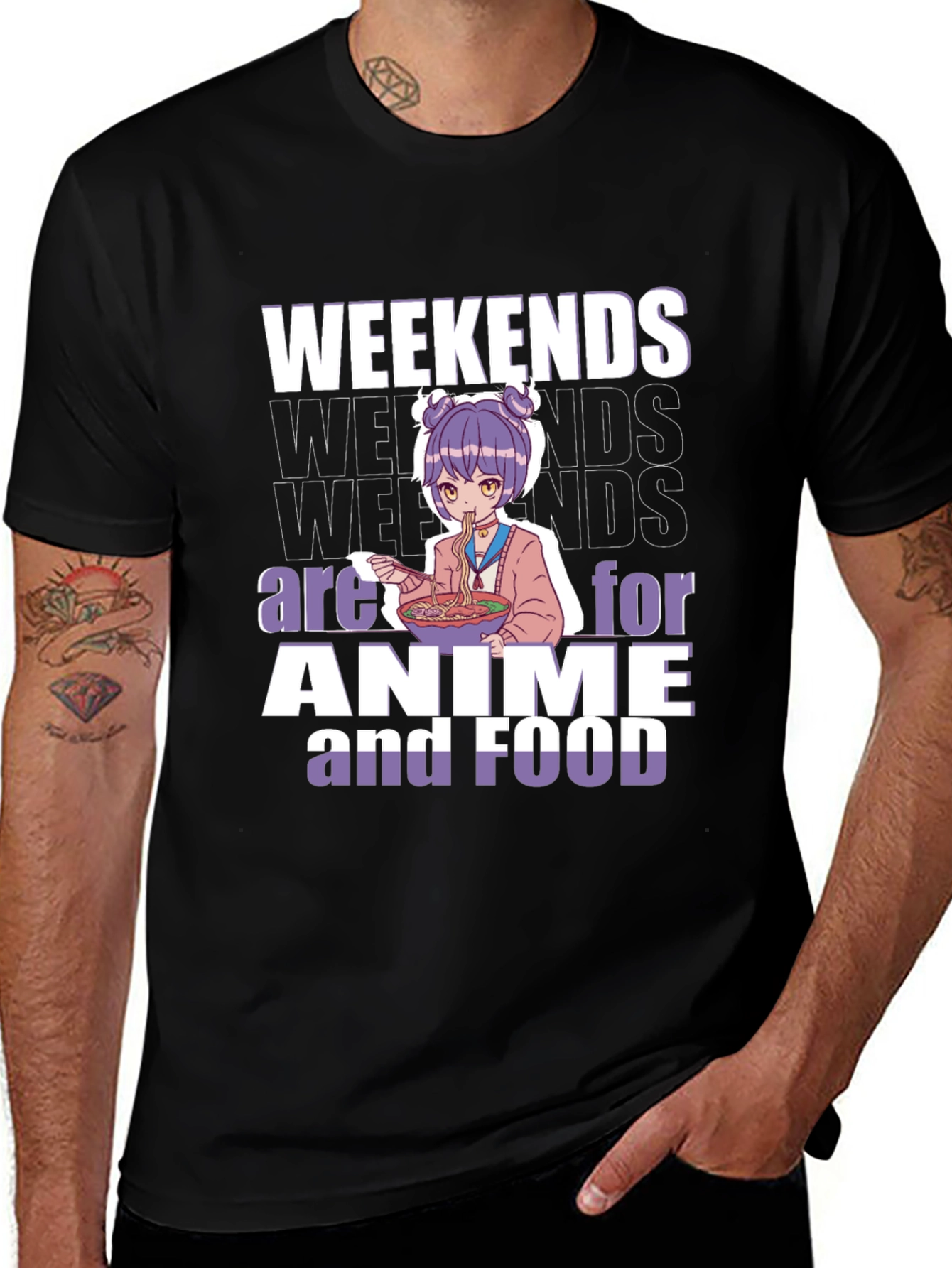 Weekends are for Anime and Food T-Shirt