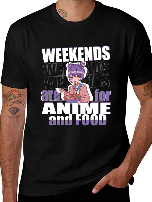 Weekends are for Anime and Food T-Shirt