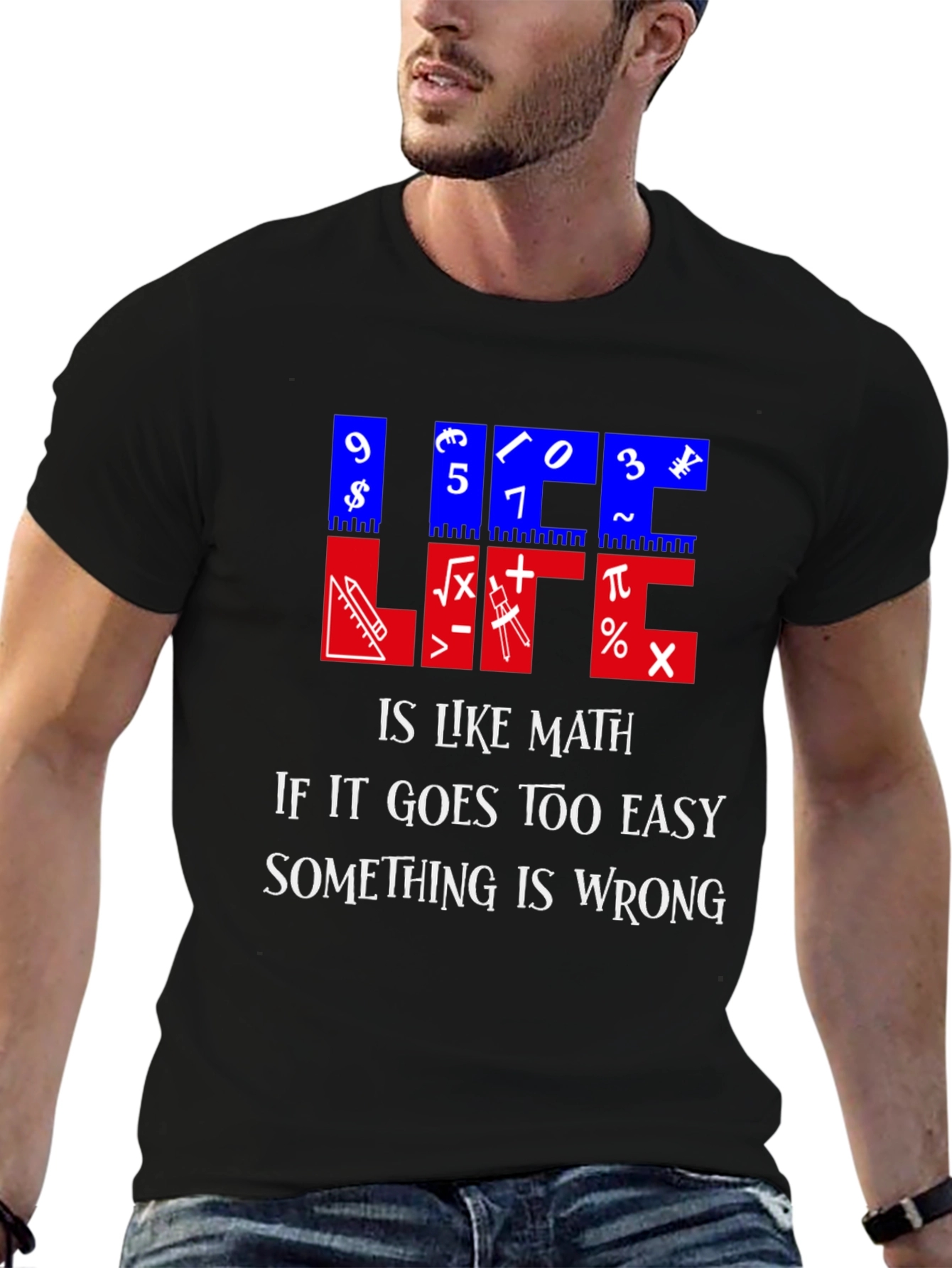 Math Humor T-Shirt - Life is Like Math