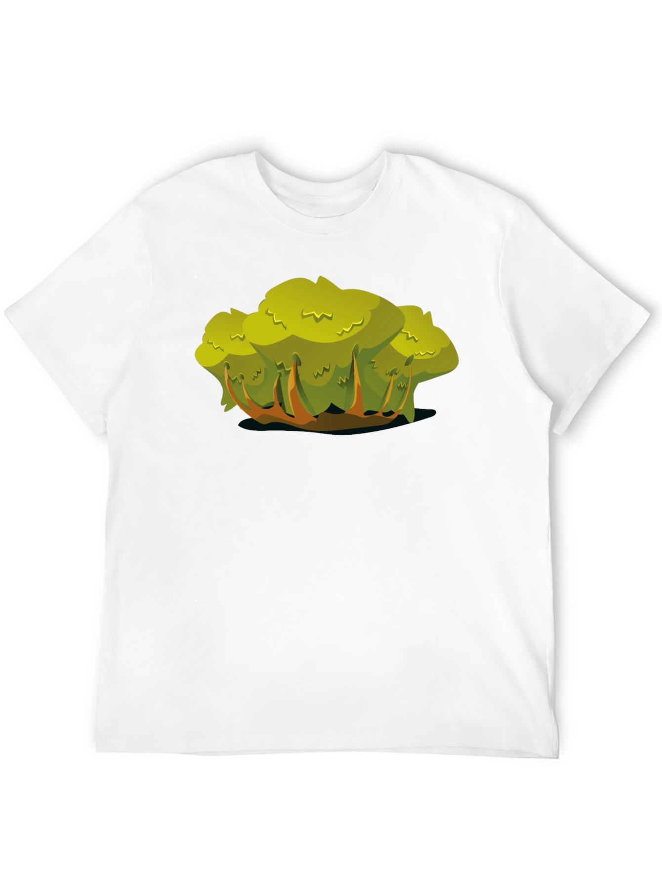 Cartoon Bush Black T-Shirt