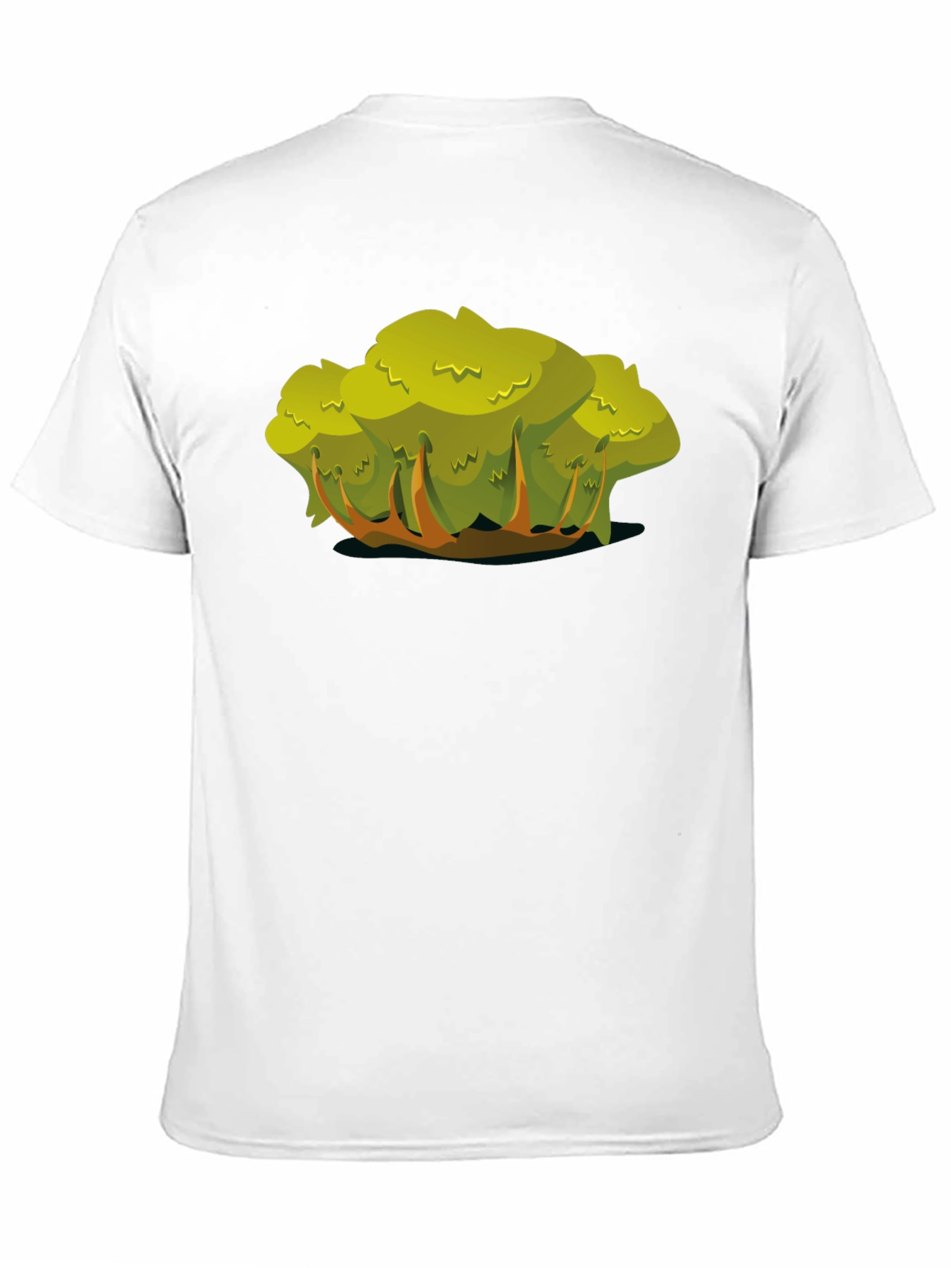 Cartoon Bush Black T-Shirt