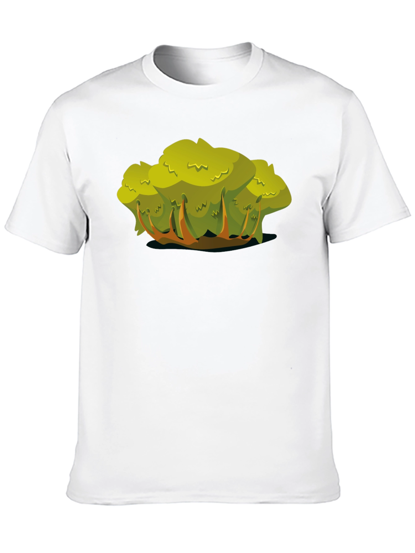 Cartoon Bush Black T-Shirt