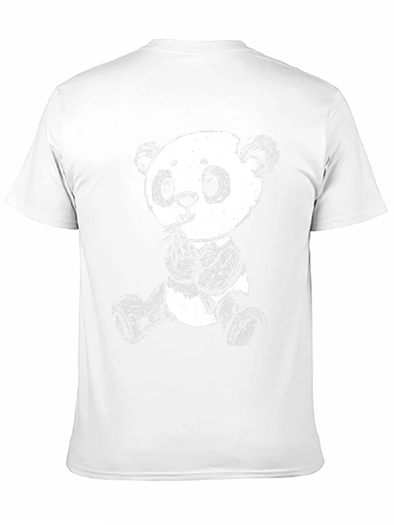 Panda Graphic Tee - Black Cotton Blend Shirt