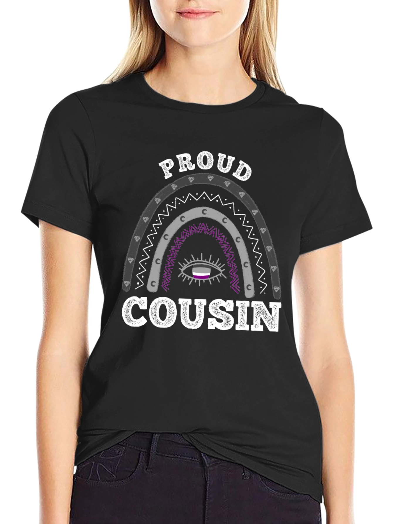 Proud Cousin LGBTQ+ Ace Pride T-Shirt
