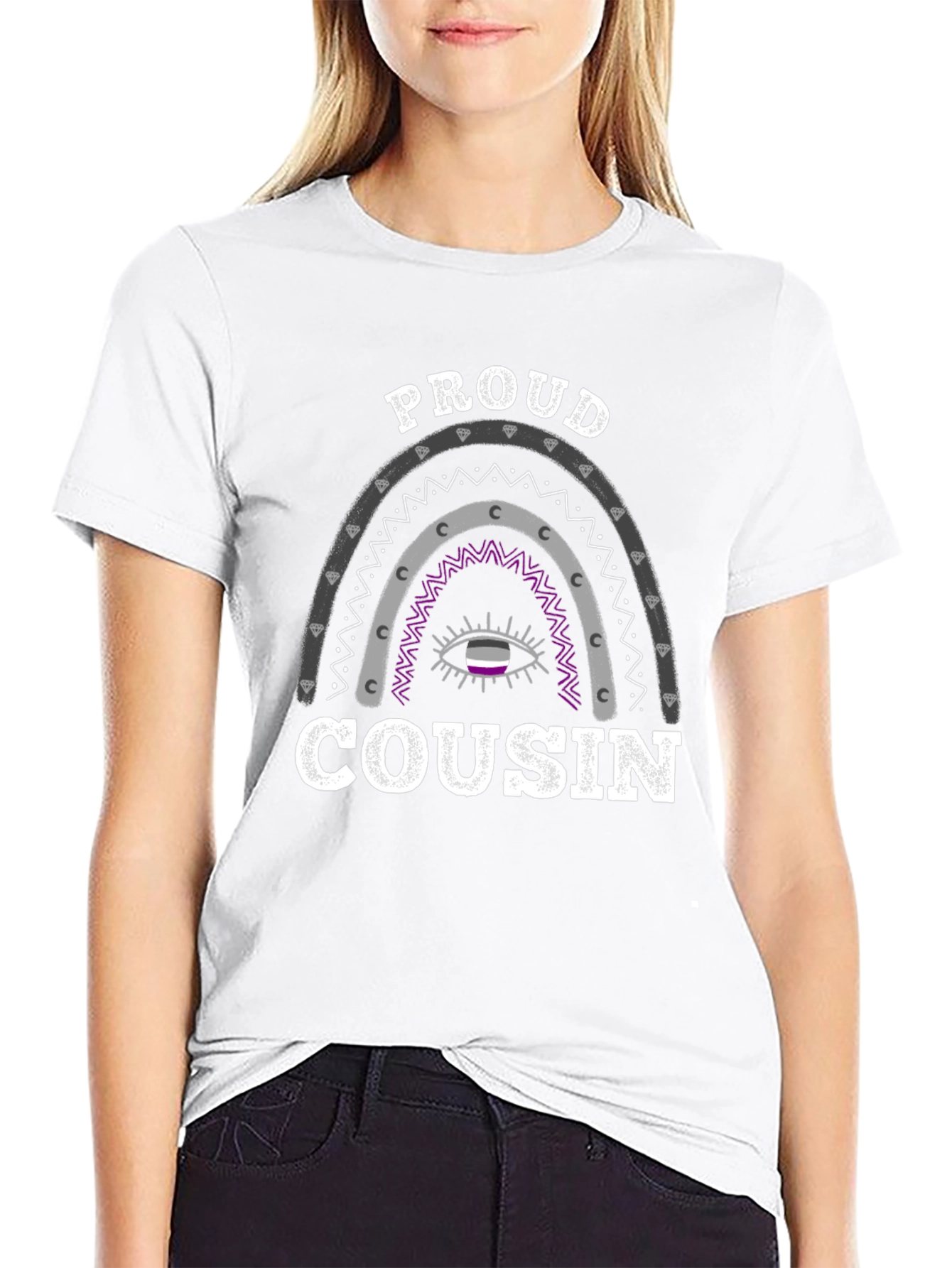 Proud Cousin LGBTQ+ Ace Pride T-Shirt
