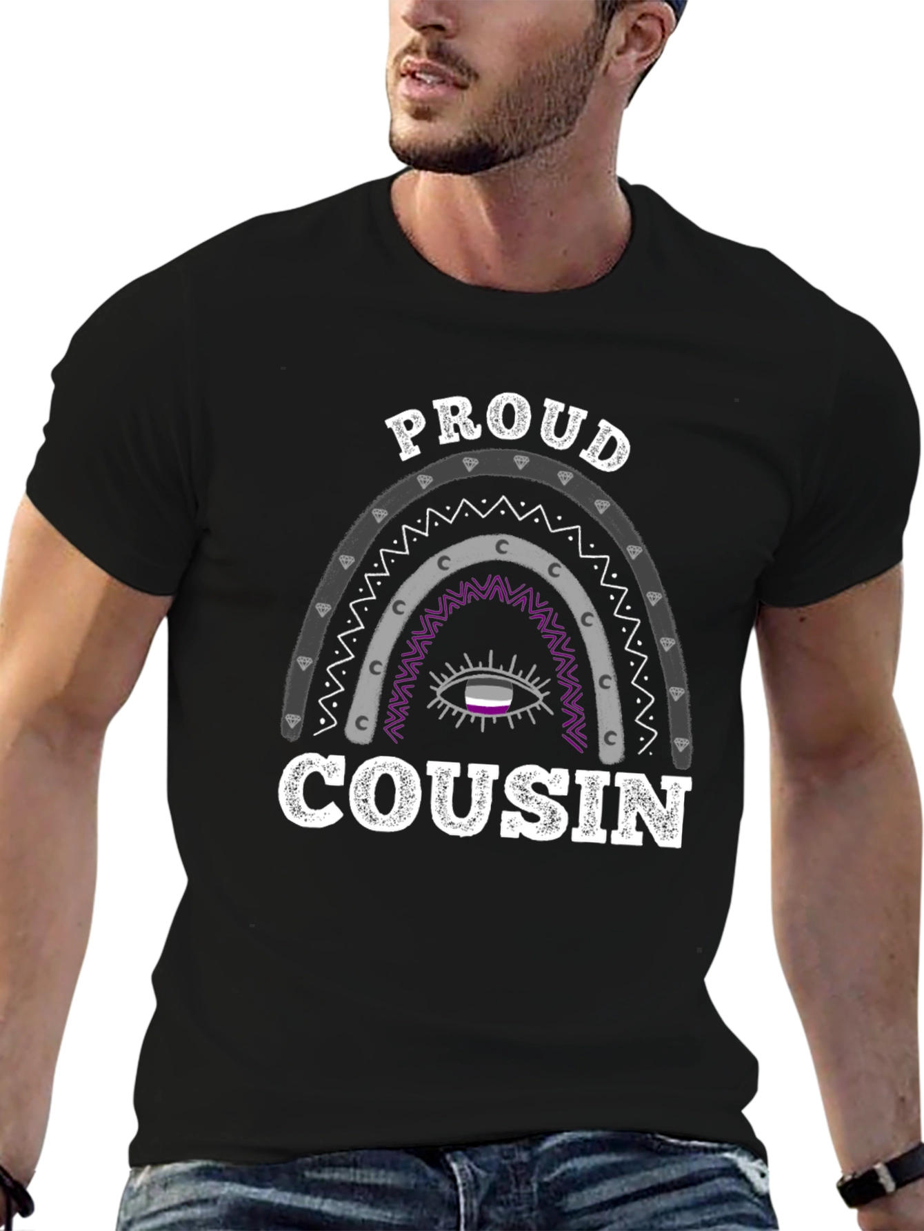 Proud Cousin LGBTQ+ Ace Pride T-Shirt
