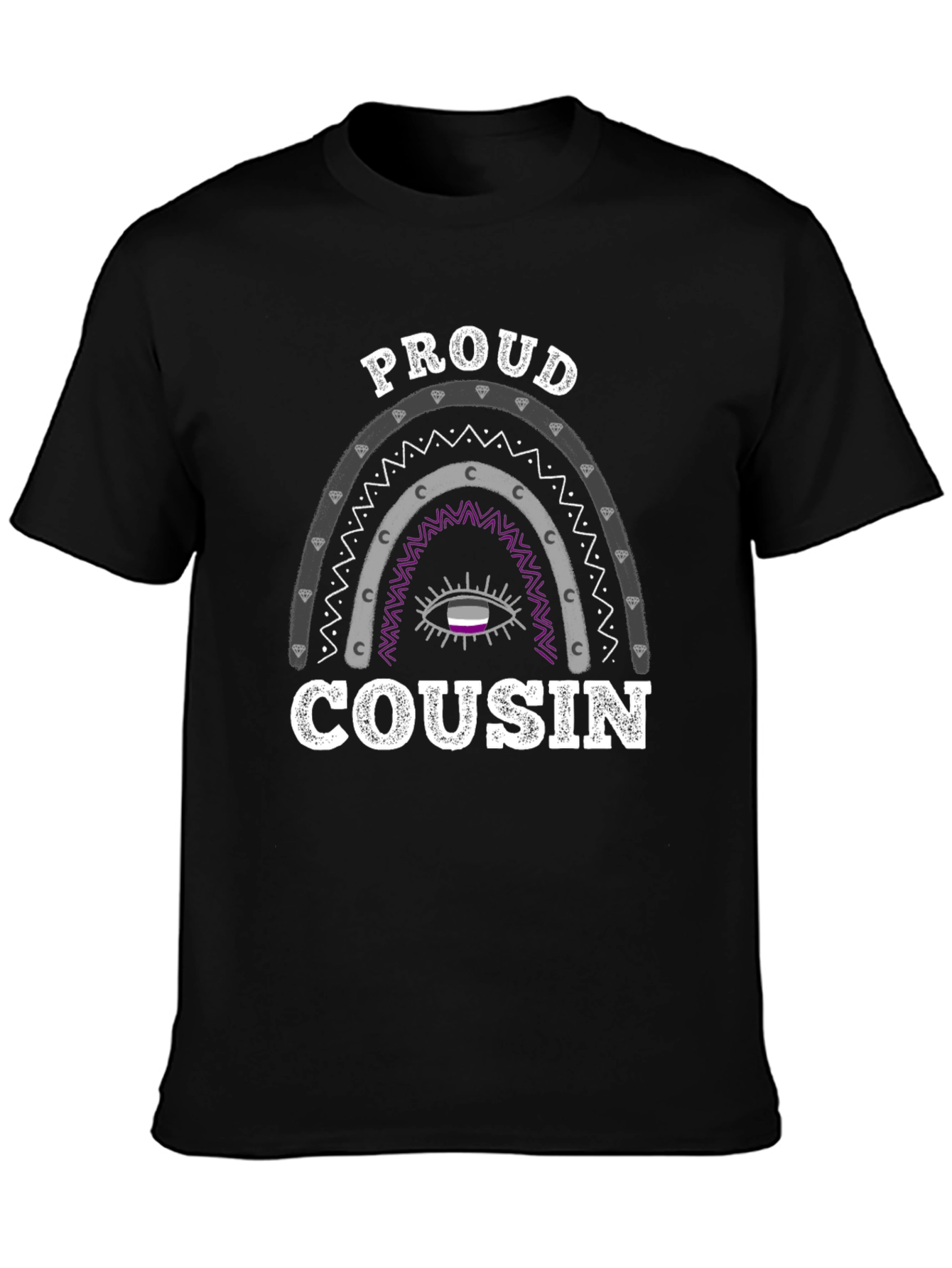 Proud Cousin LGBTQ+ Ace Pride T-Shirt