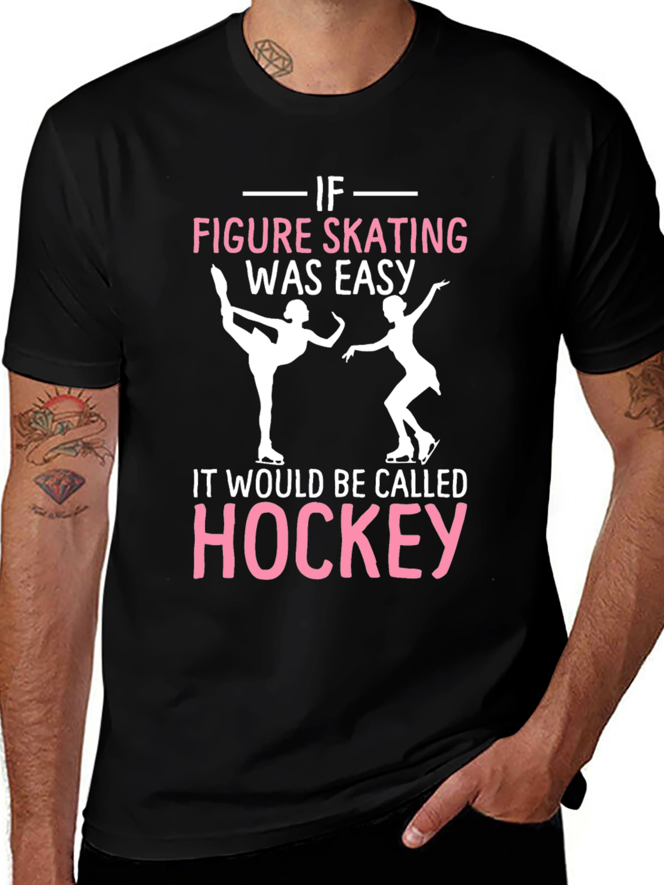 Figure Skating Hockey T-Shirt