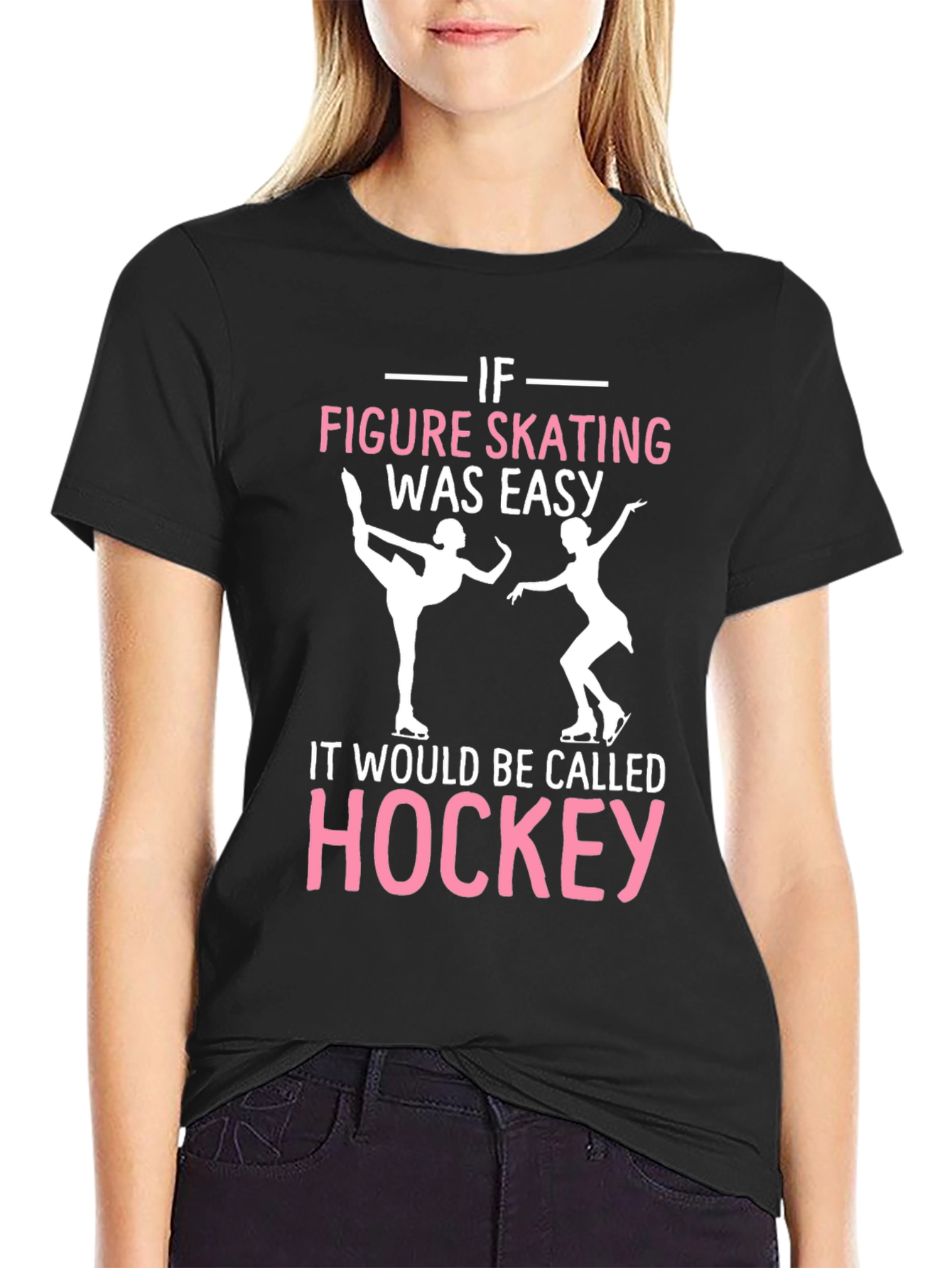 Figure Skating Hockey T-Shirt