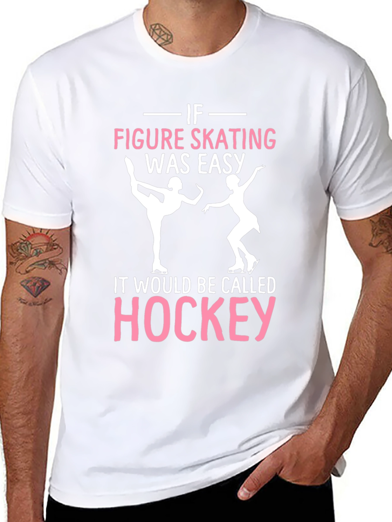 Figure Skating Hockey T-Shirt