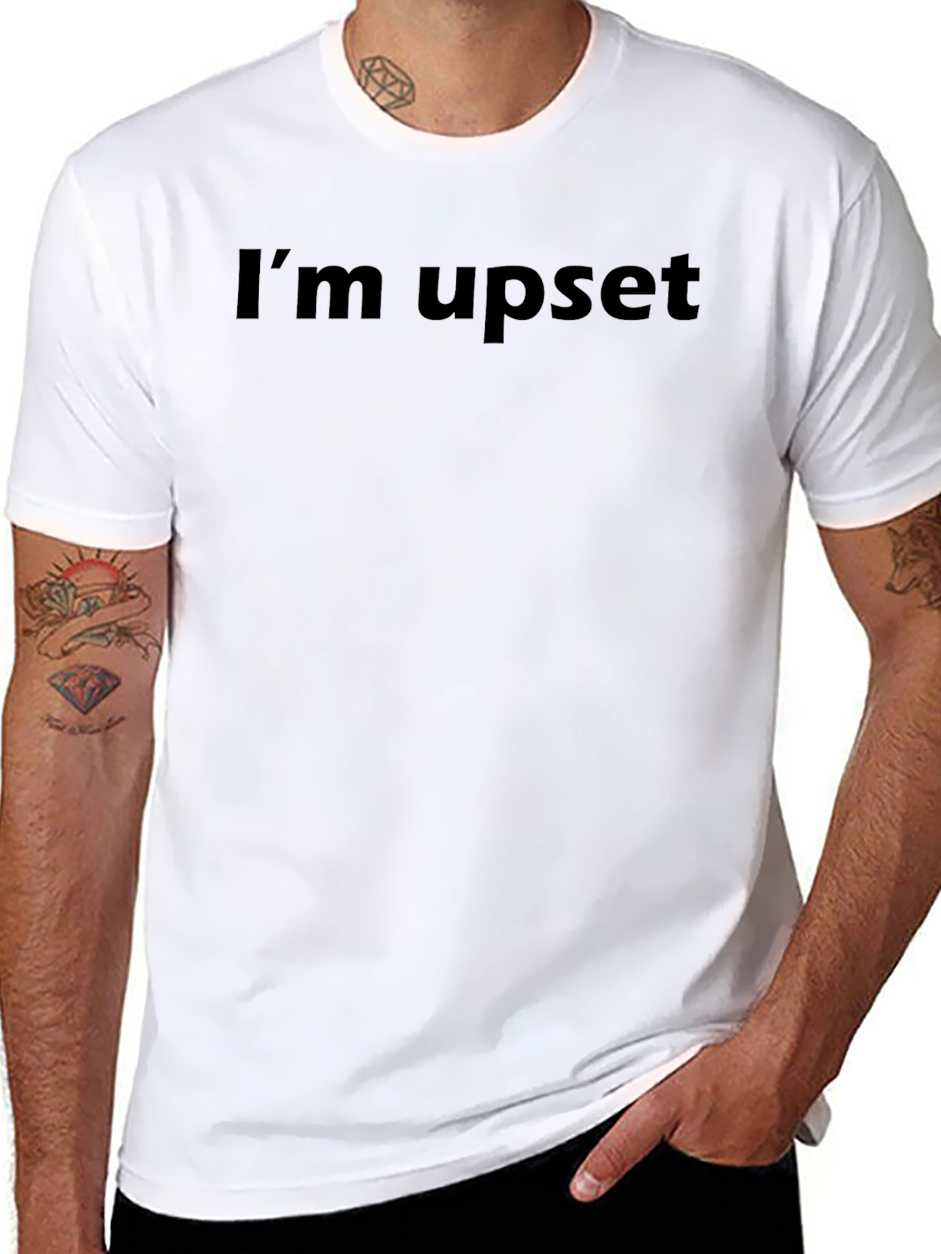 Im Upset Graphic Tee - Comfy Casual Wear