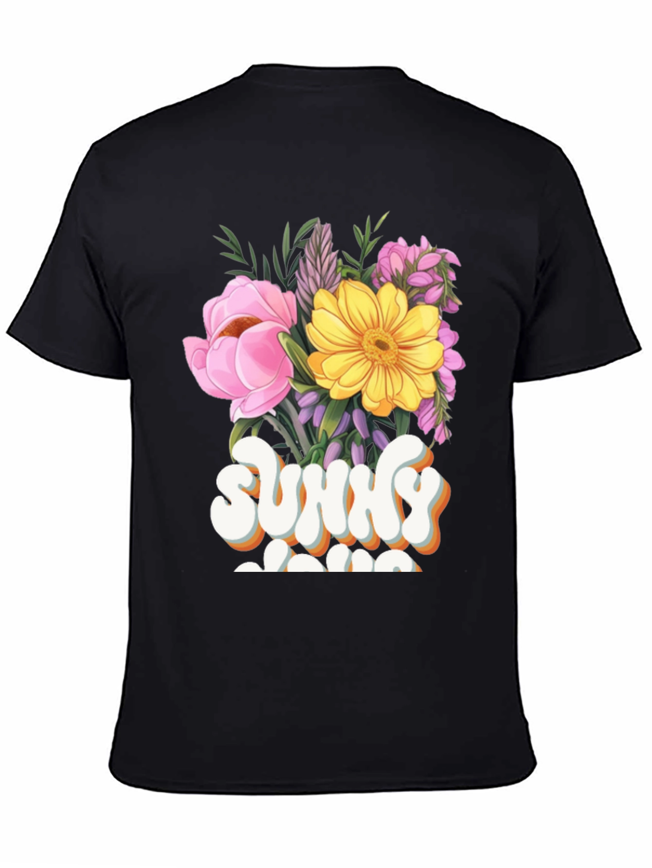 Sunny Mama Floral Graphic T-Shirt