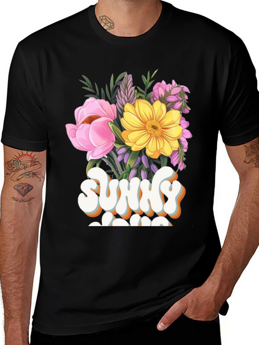 Sunny Mama Floral Graphic T-Shirt