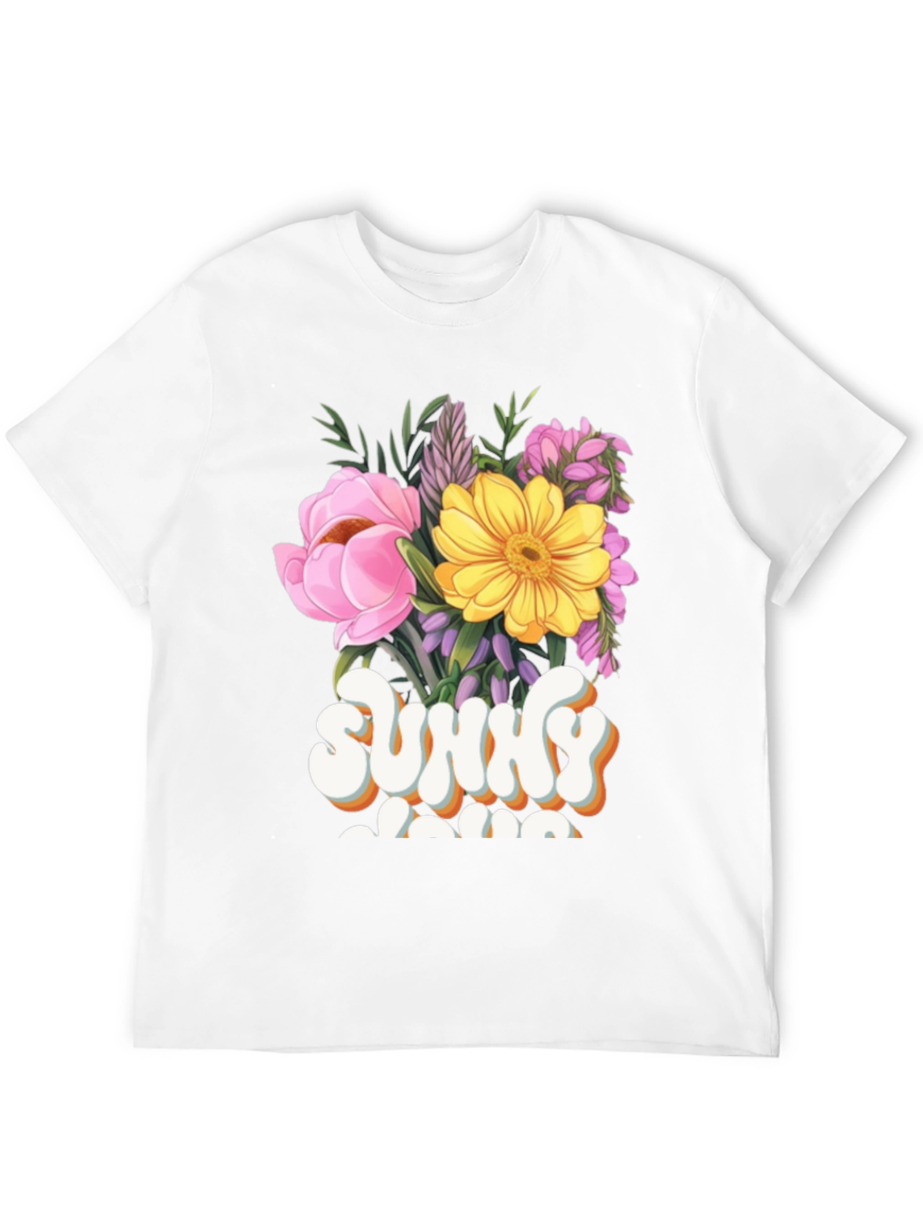 Sunny Mama Floral Graphic T-Shirt