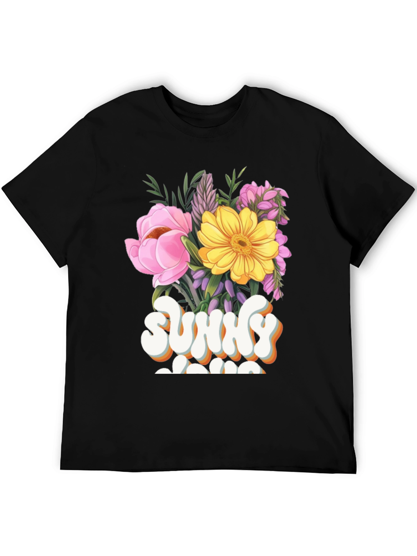 Sunny Mama Floral Graphic T-Shirt