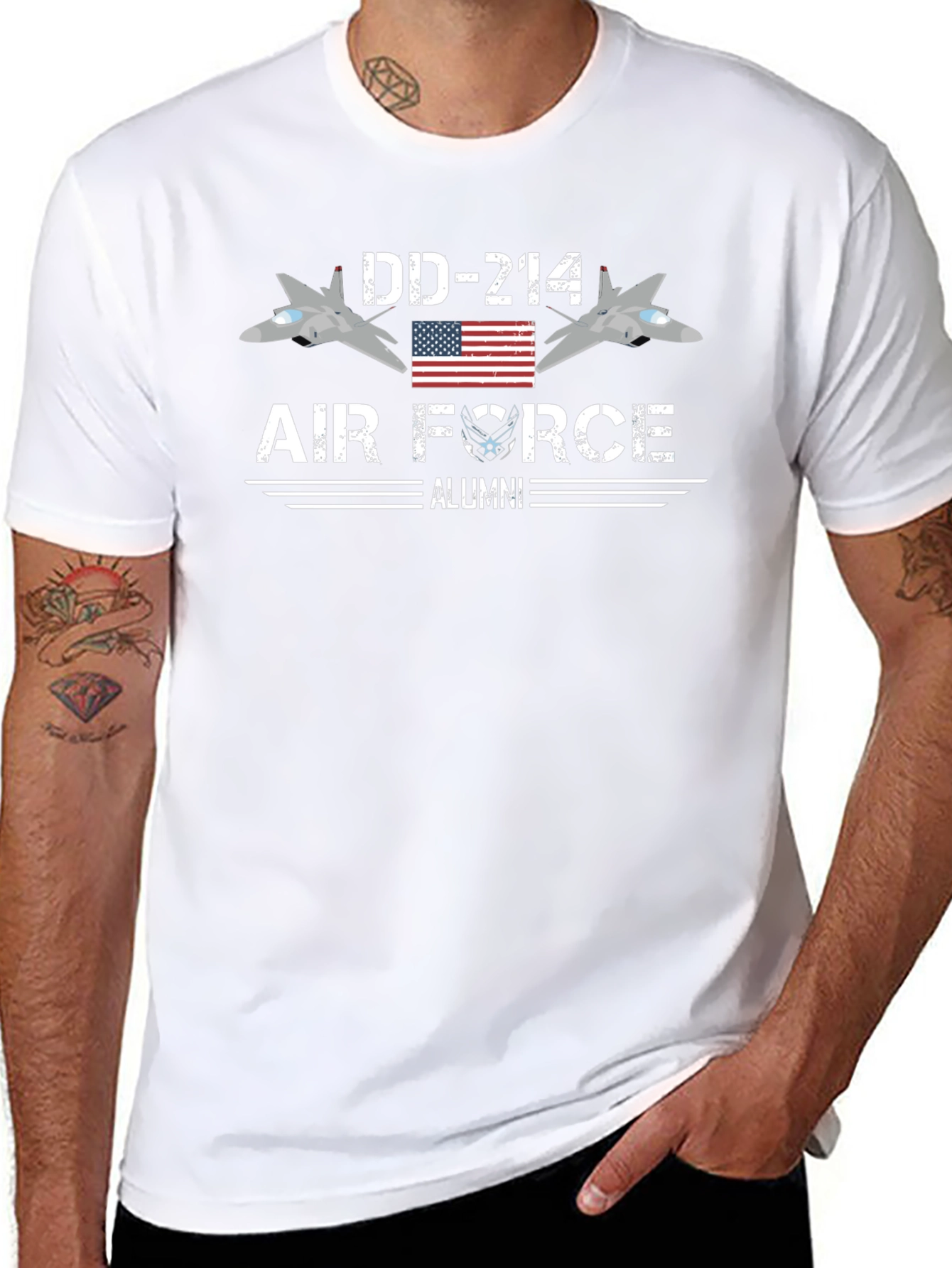 Air Force Alumni DD-214 Graphic T-Shirt