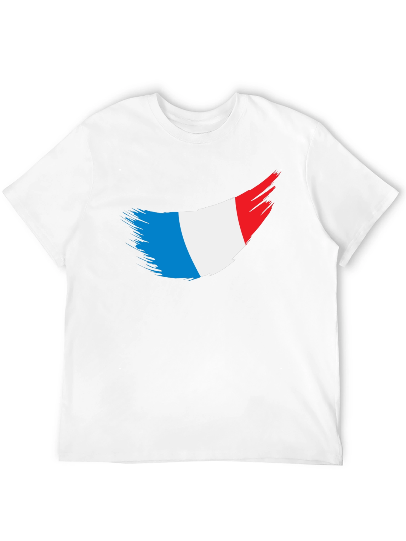 French Flag T-Shirt - Black Tee