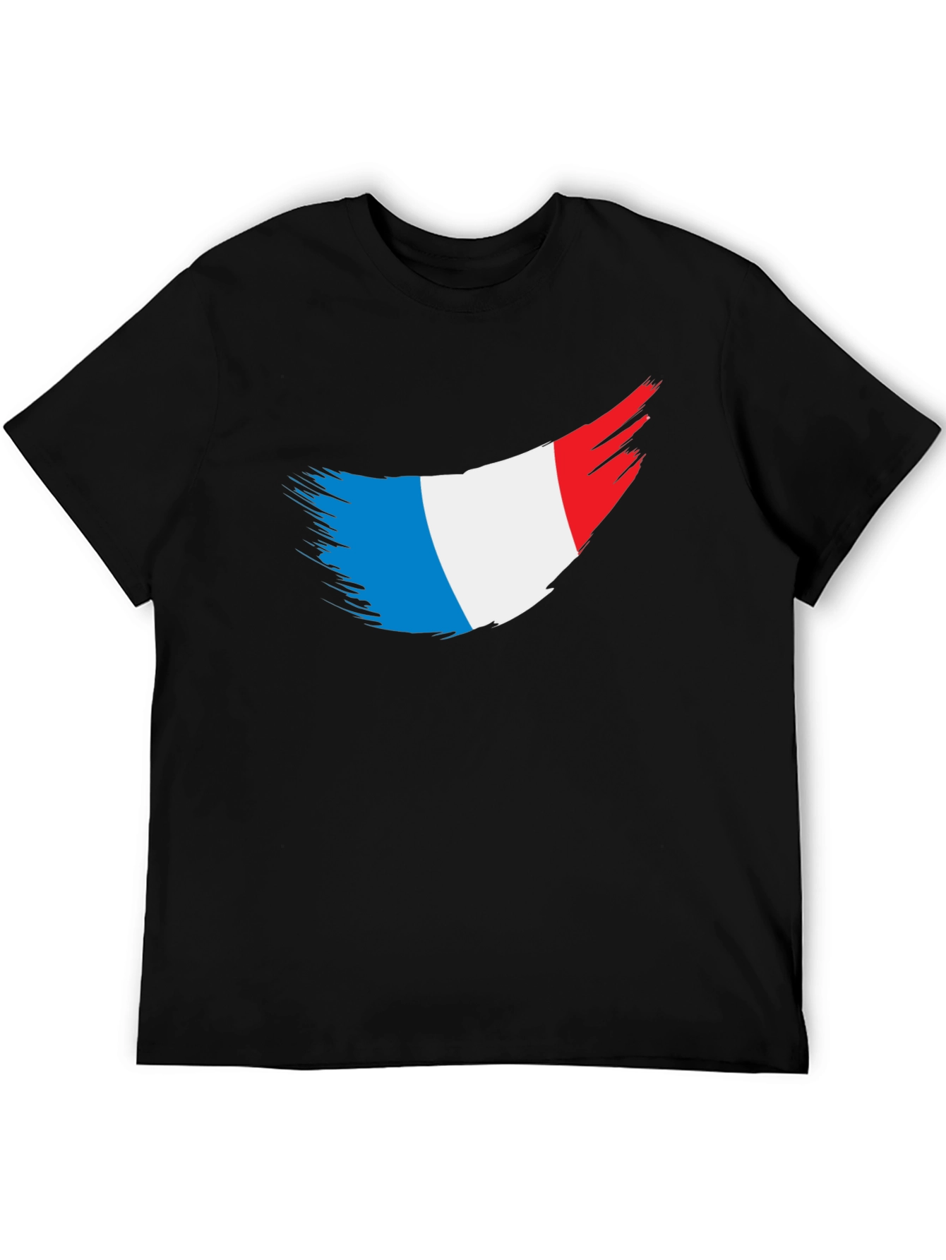 French Flag T-Shirt - Black Tee