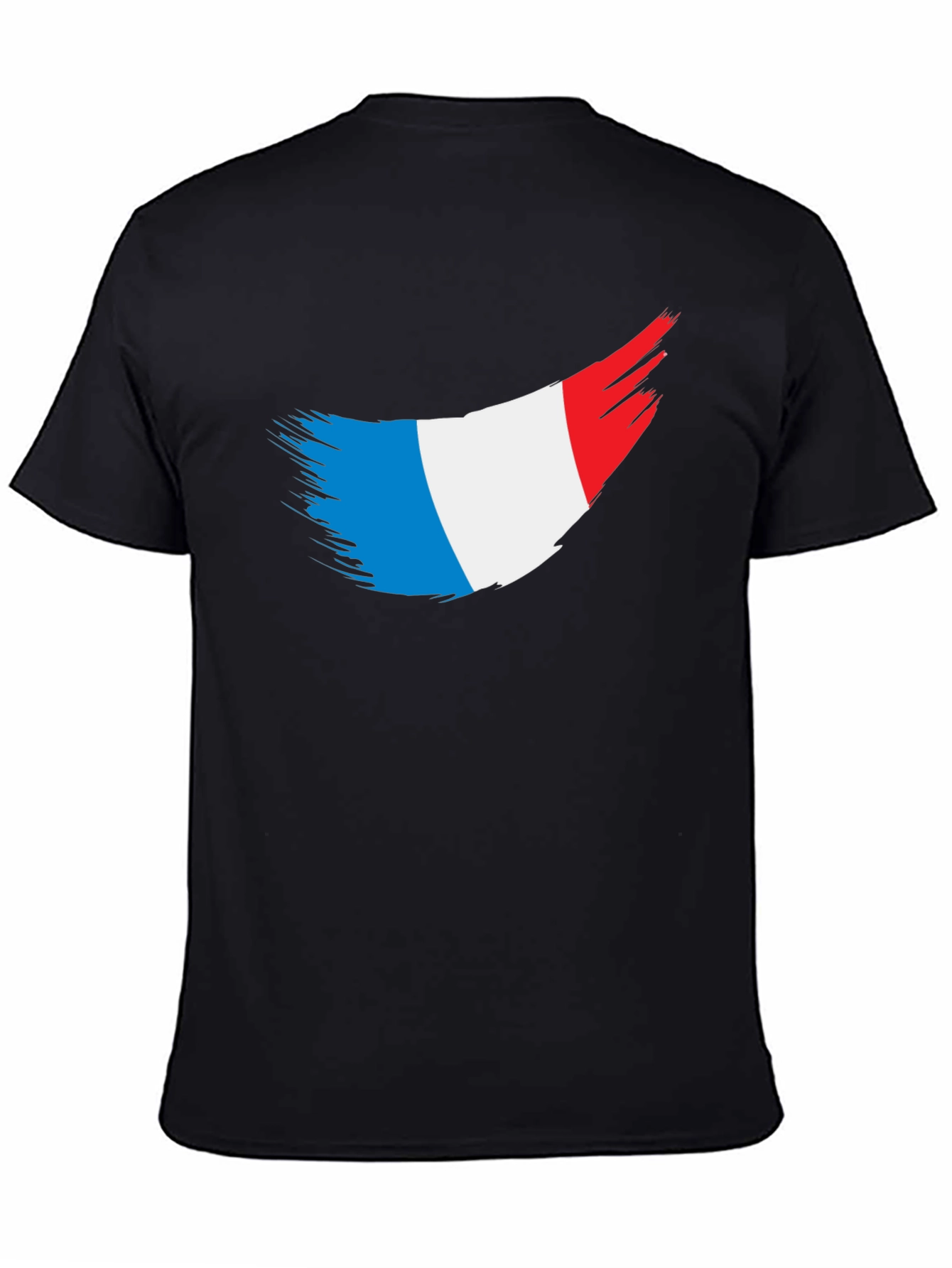 French Flag T-Shirt - Black Tee
