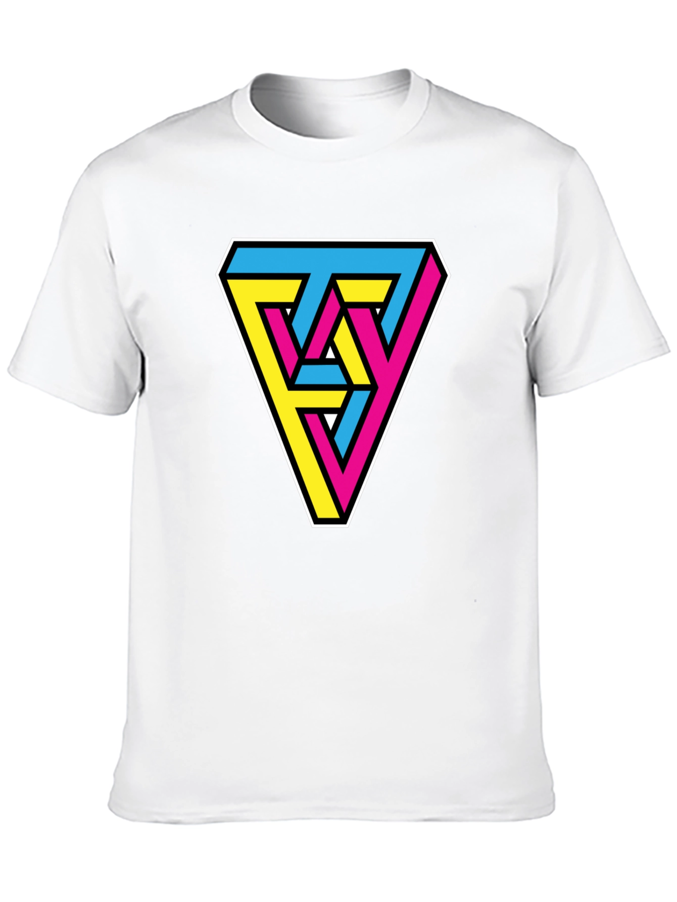 Impossible Triangle Graphic Tee - Illusion T-Shirt
