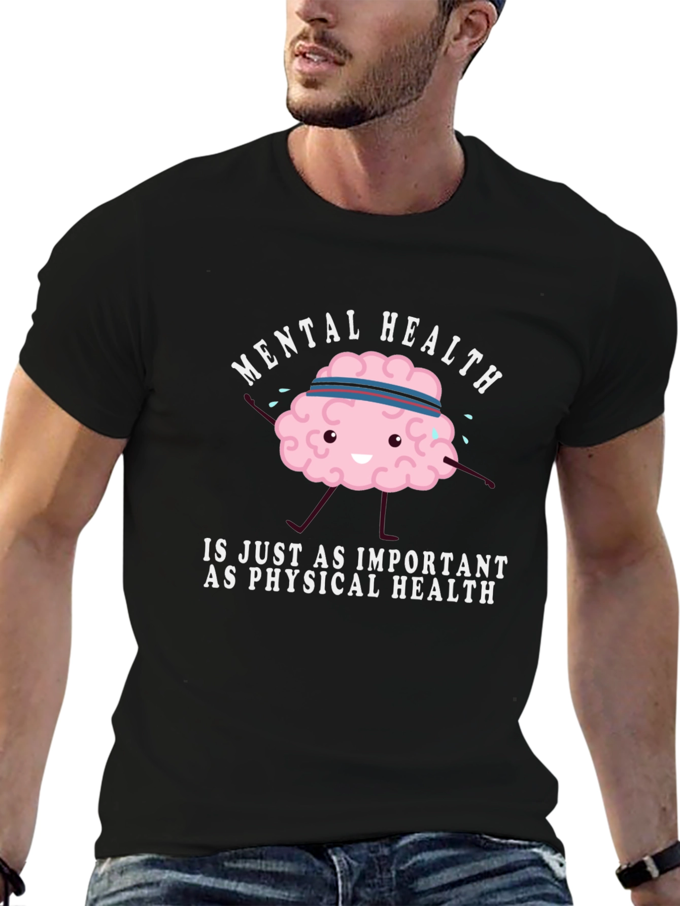 Mental Health Awareness T-Shirt - Brain Graphic Tee