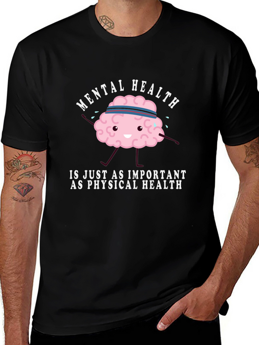 Mental Health Awareness T-Shirt - Brain Graphic Tee