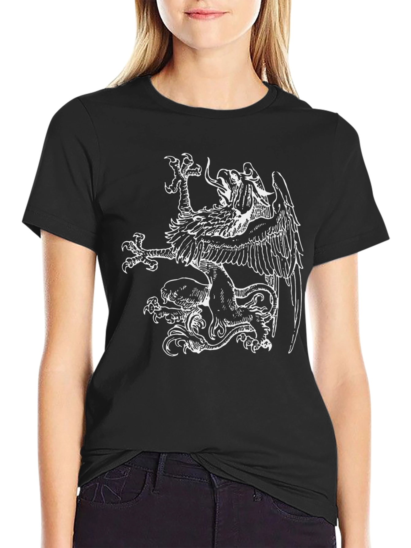 Griffin Graphic Tee - Mens Black T-Shirt