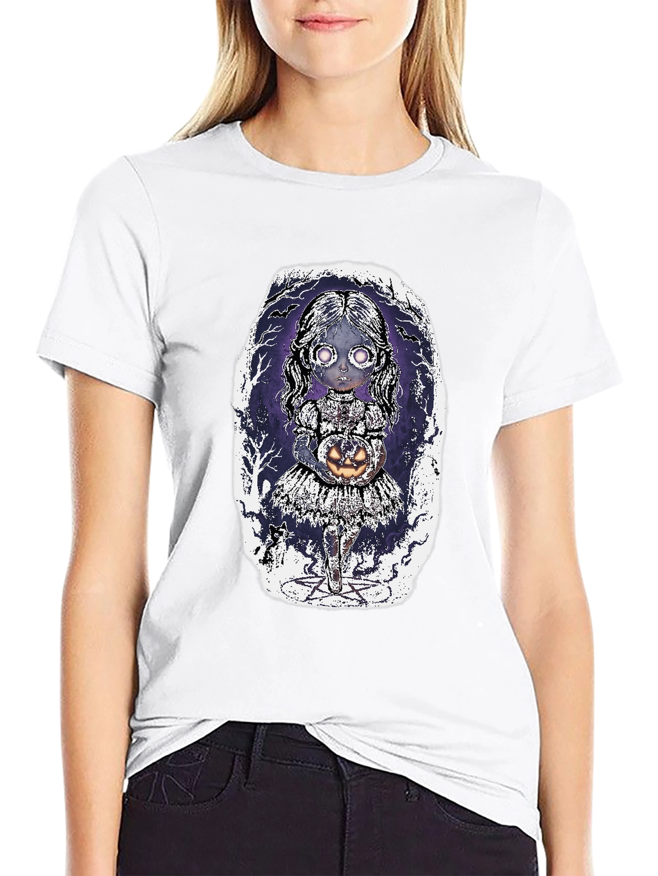 Spooky Girl Halloween T-Shirt