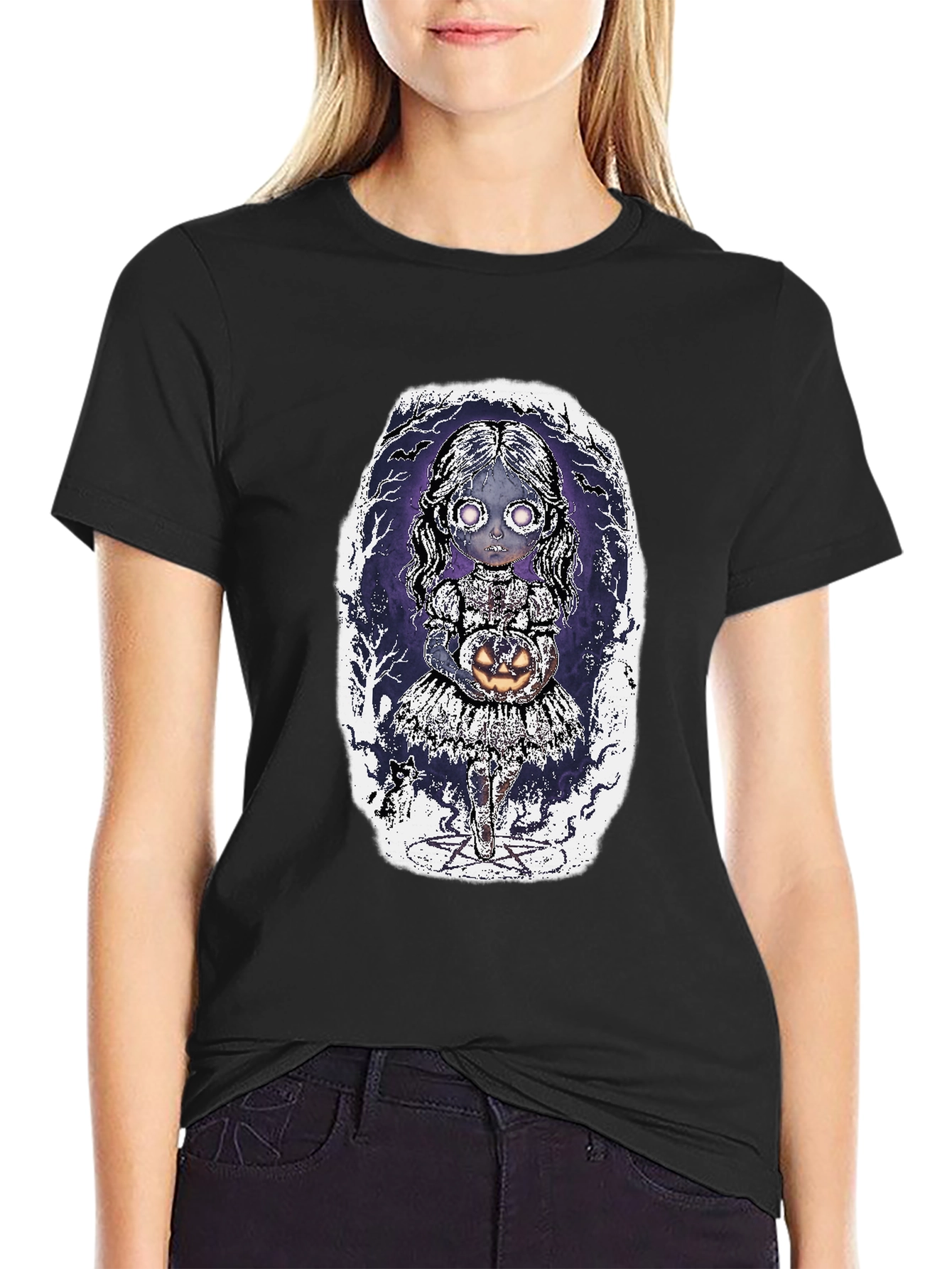 Spooky Girl Halloween T-Shirt