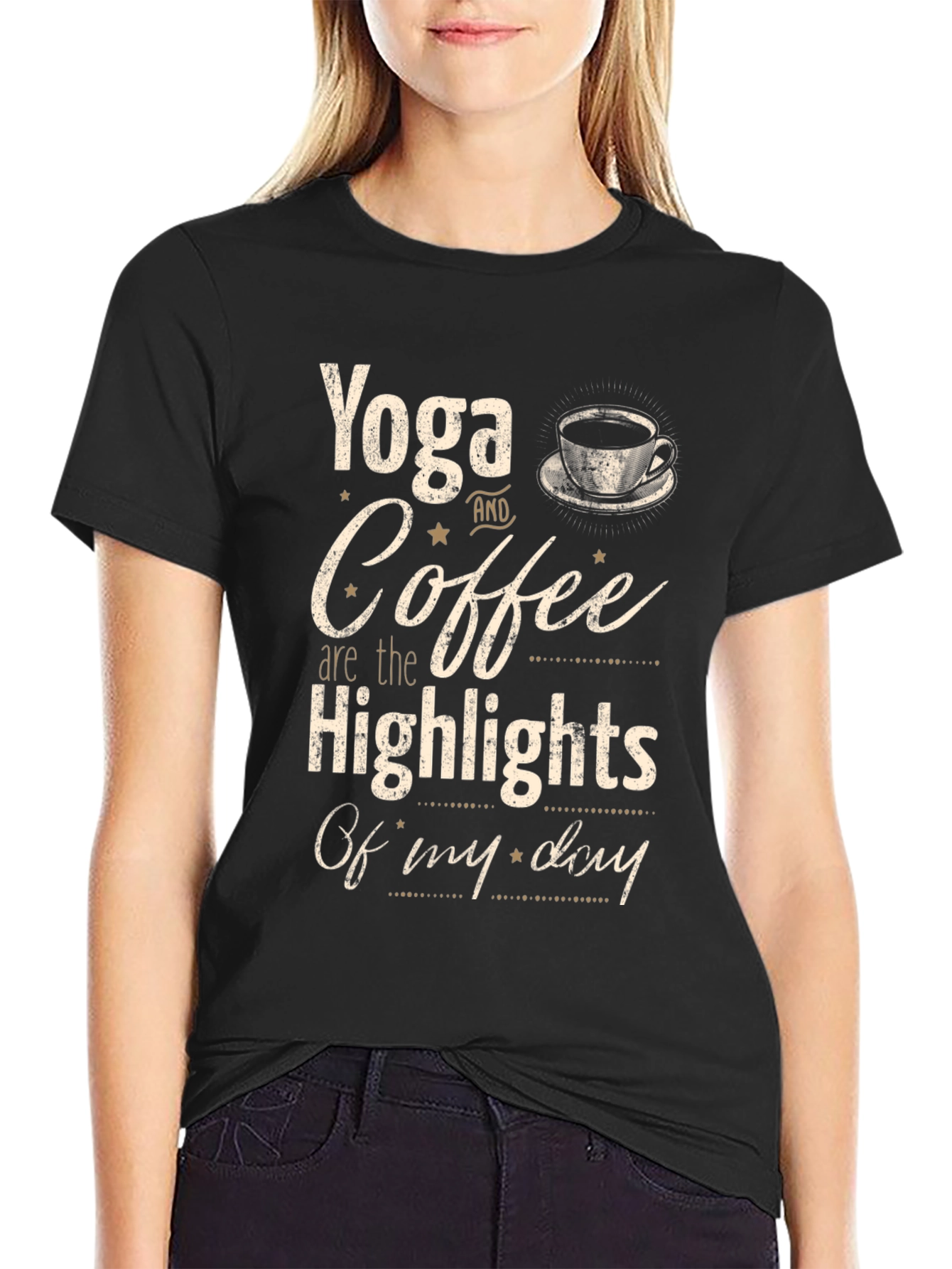 Yoga & Coffee Highlights T-Shirt