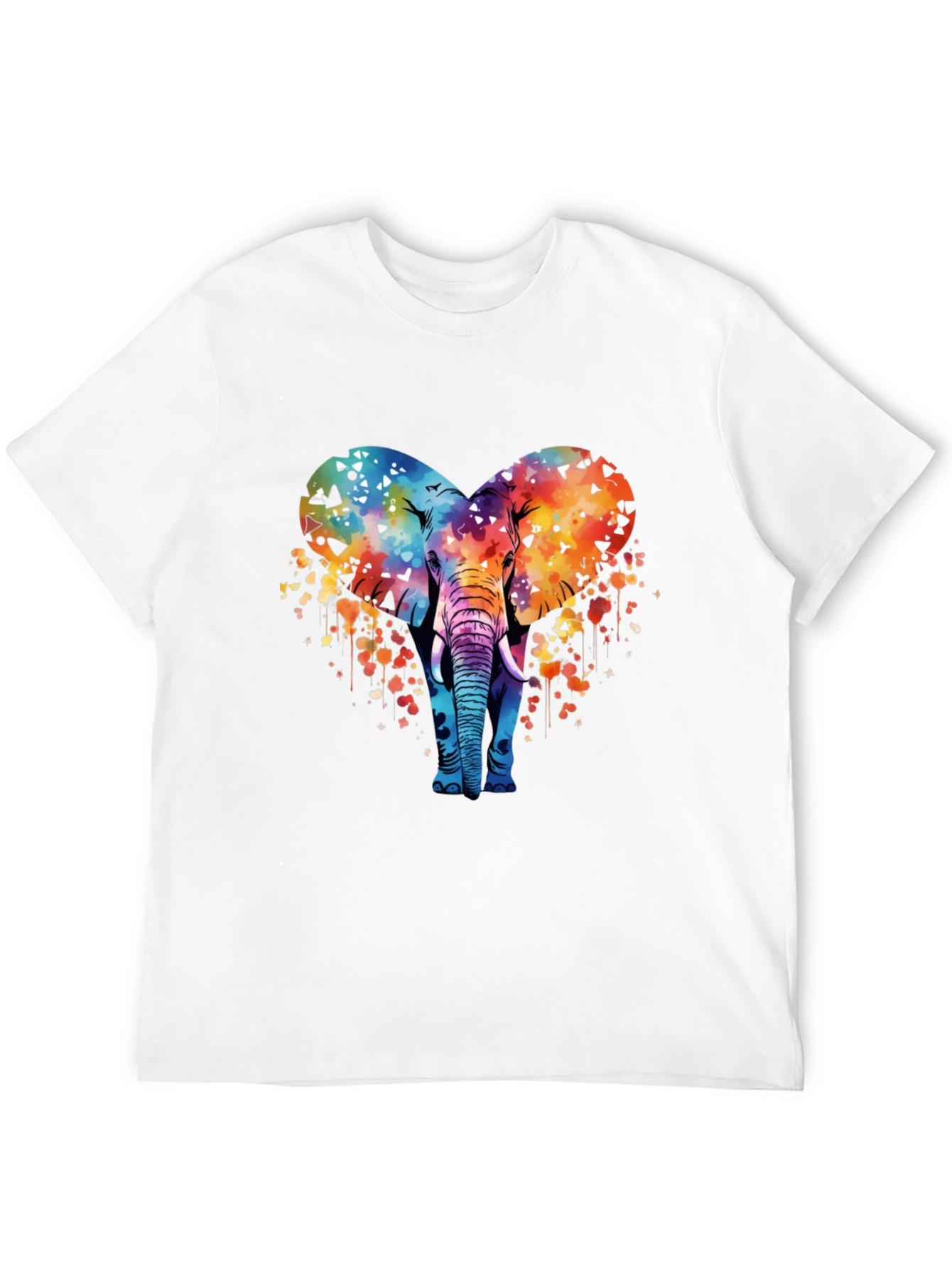 Elephant Heart Graphic Tee - Stylish Mens T-Shirt