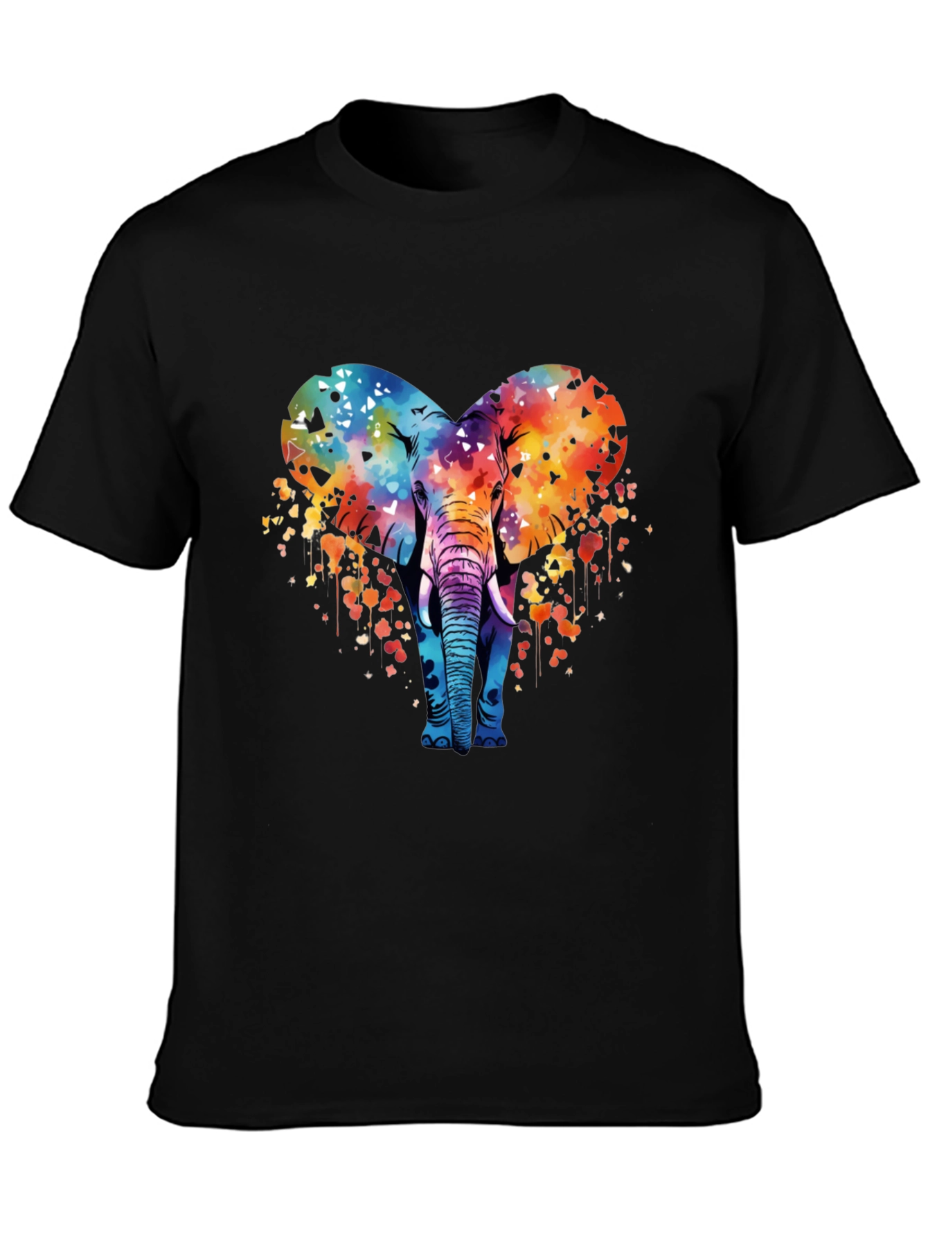 Elephant Heart Graphic Tee - Stylish Mens T-Shirt
