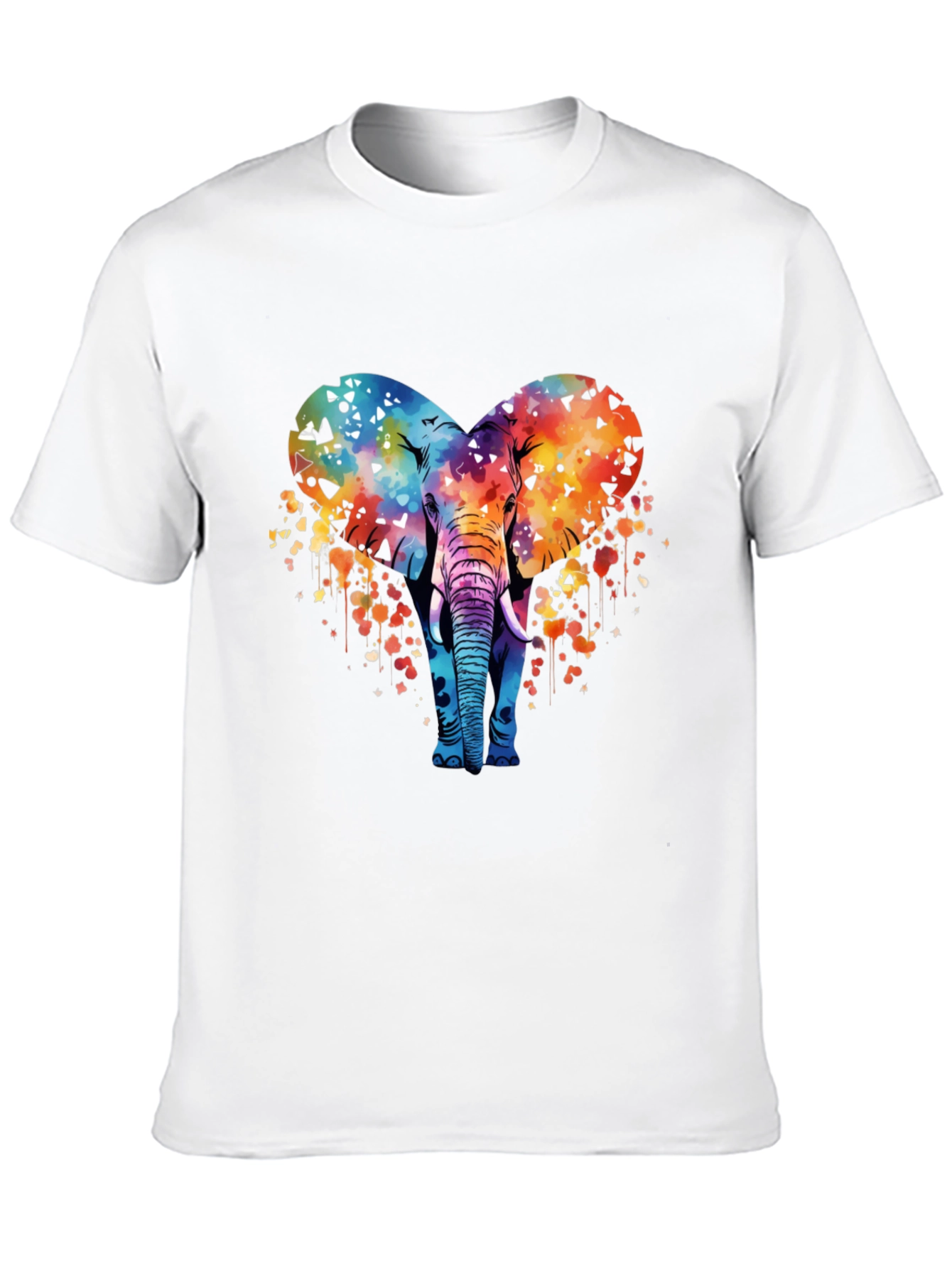Elephant Heart Graphic Tee - Stylish Mens T-Shirt