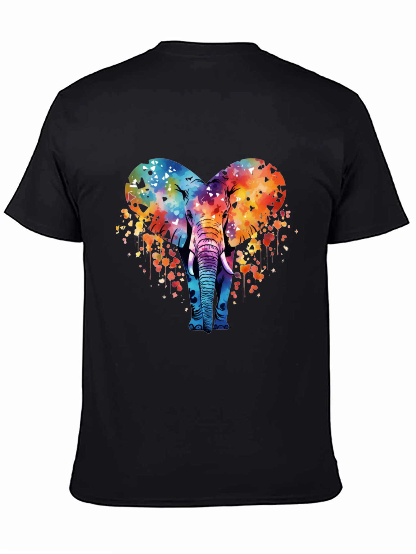 Elephant Heart Graphic Tee - Stylish Mens T-Shirt