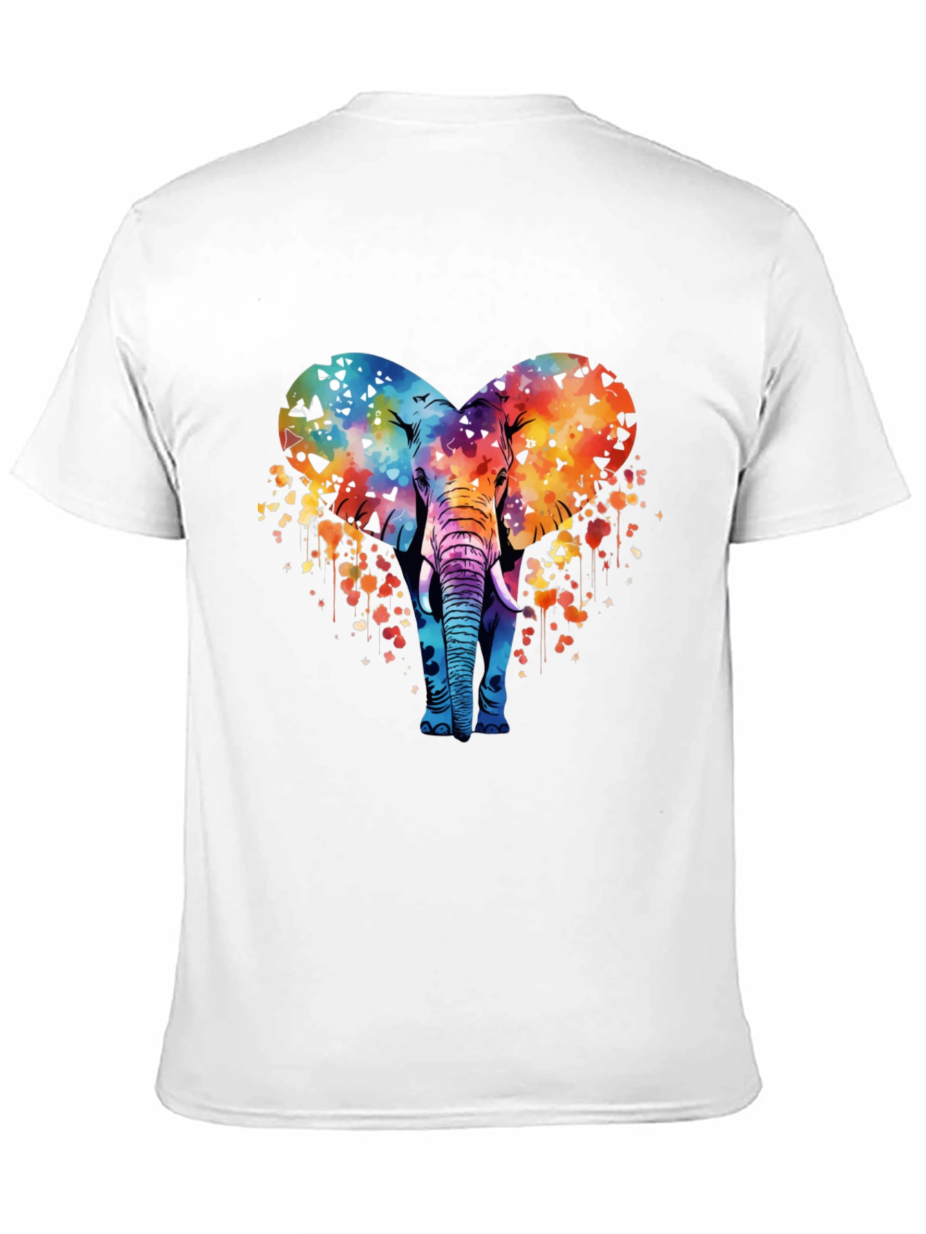 Elephant Heart Graphic Tee - Stylish Mens T-Shirt