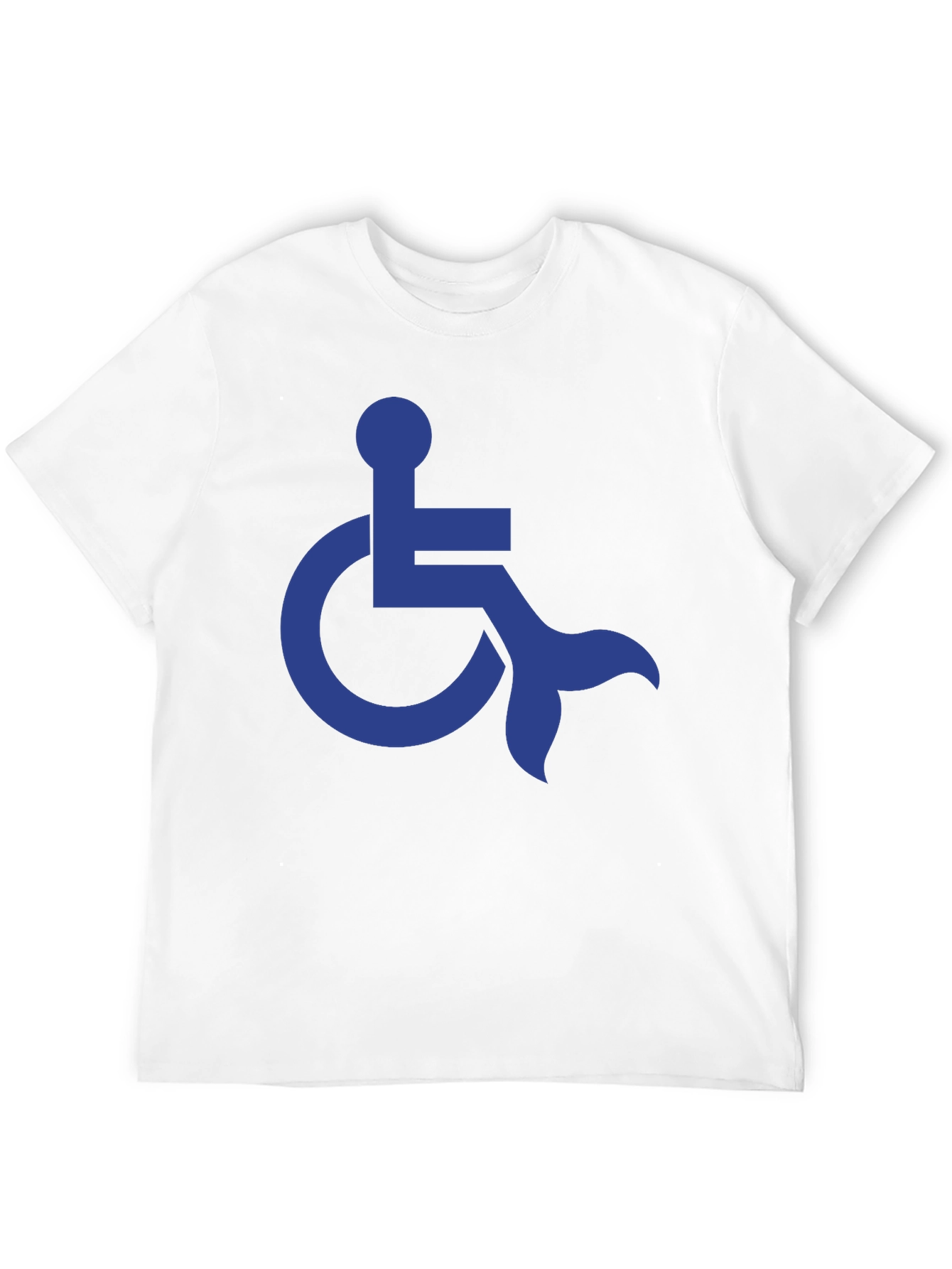 Mermaid Wheelchair Symbol Graphic T-Shirt