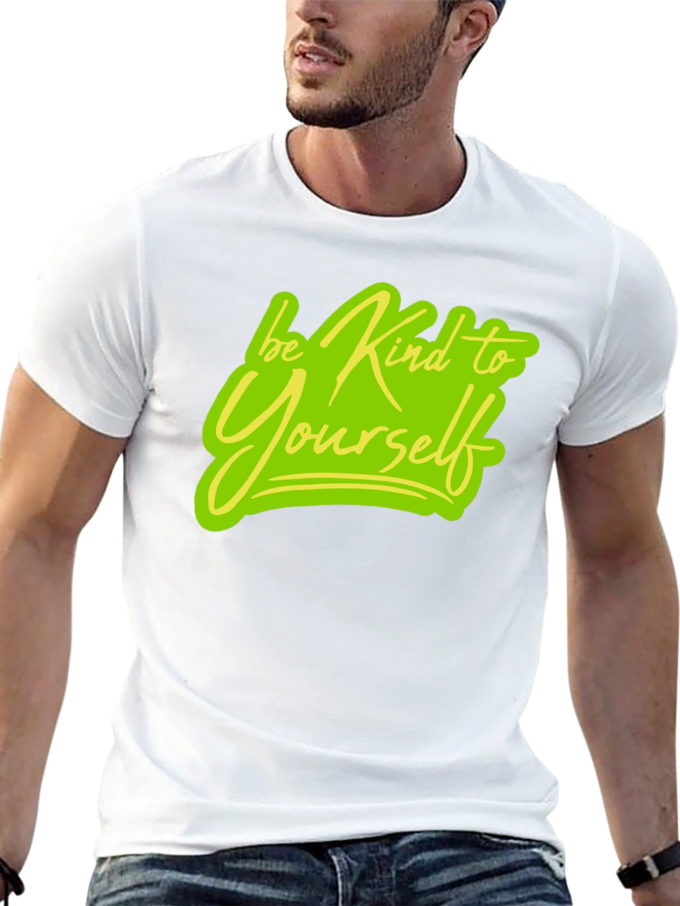 Be Kind To Yourself Black Graphic Tee