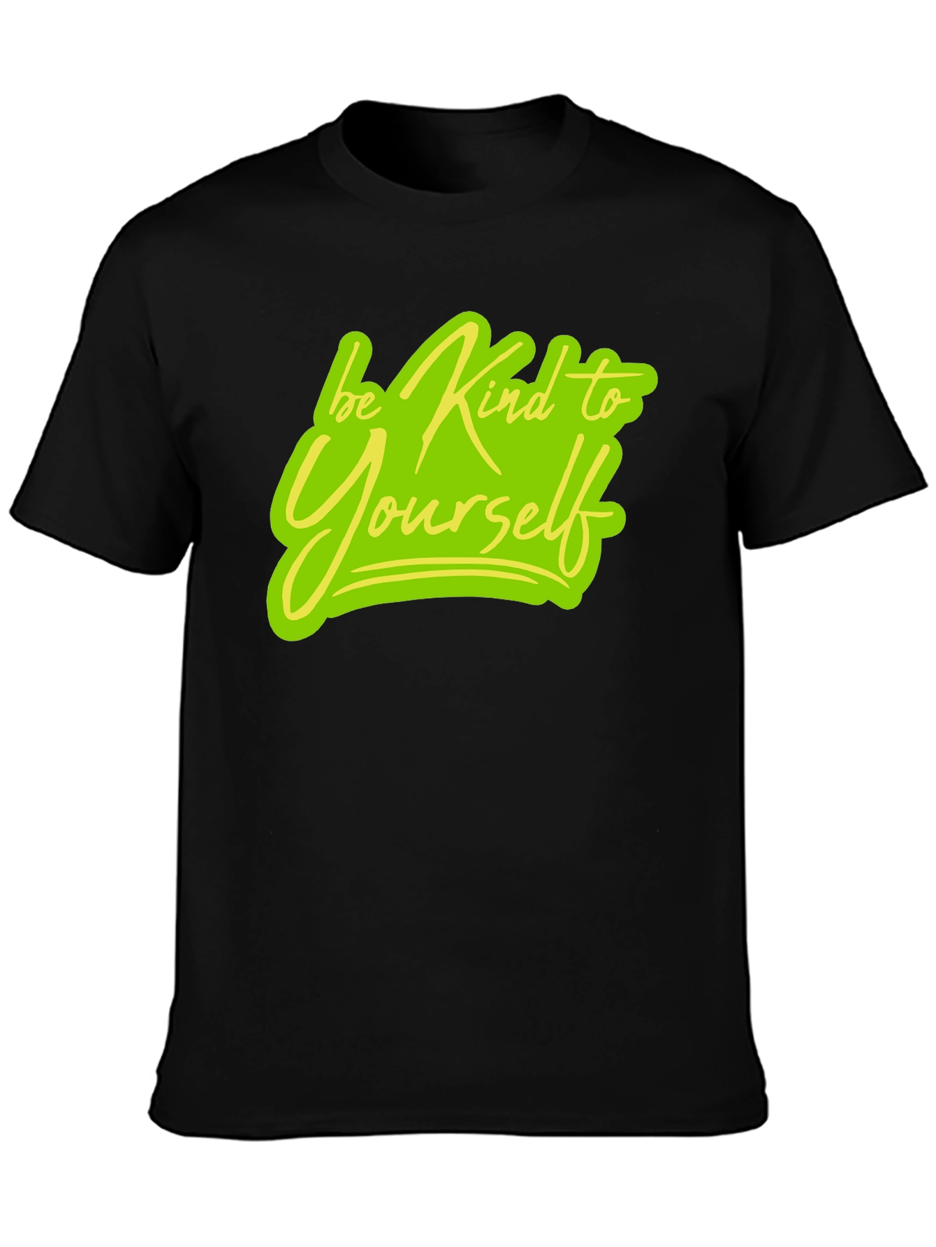 Be Kind To Yourself Black Graphic Tee