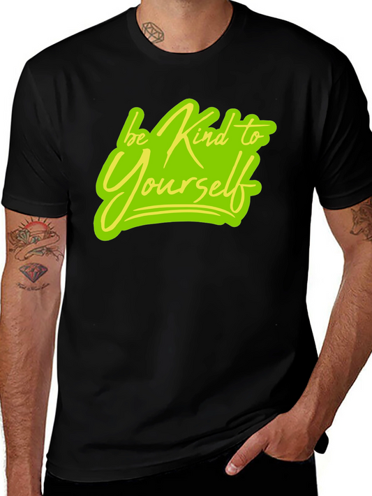 Be Kind To Yourself Black Graphic Tee