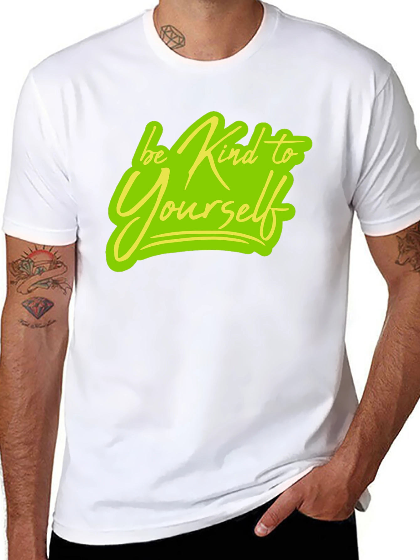 Be Kind To Yourself Black Graphic Tee