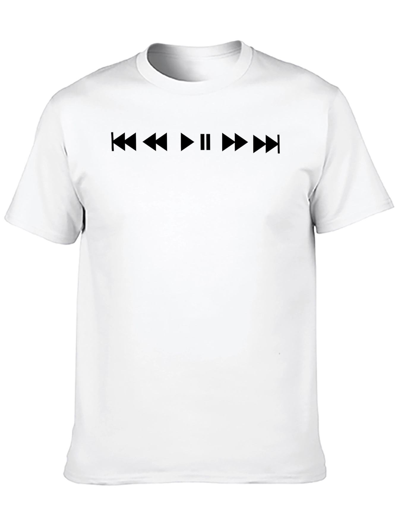 Music Control T-Shirt - Black Cotton Tee